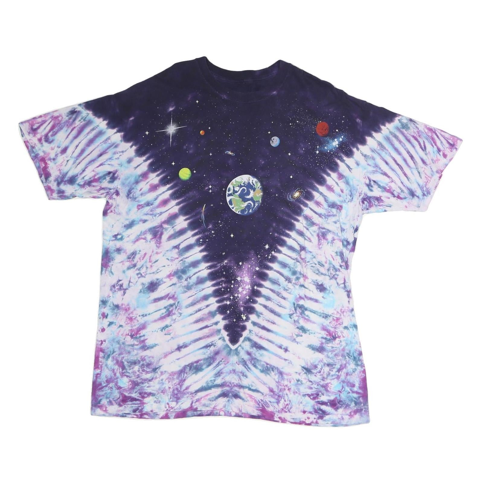 LIQUID BLUE Mens Blue & Purple Graphic T-Shirt 2XL Short Sleeve Crew Neck Cotton Refurbished - N/A refurbished available on Cerqular