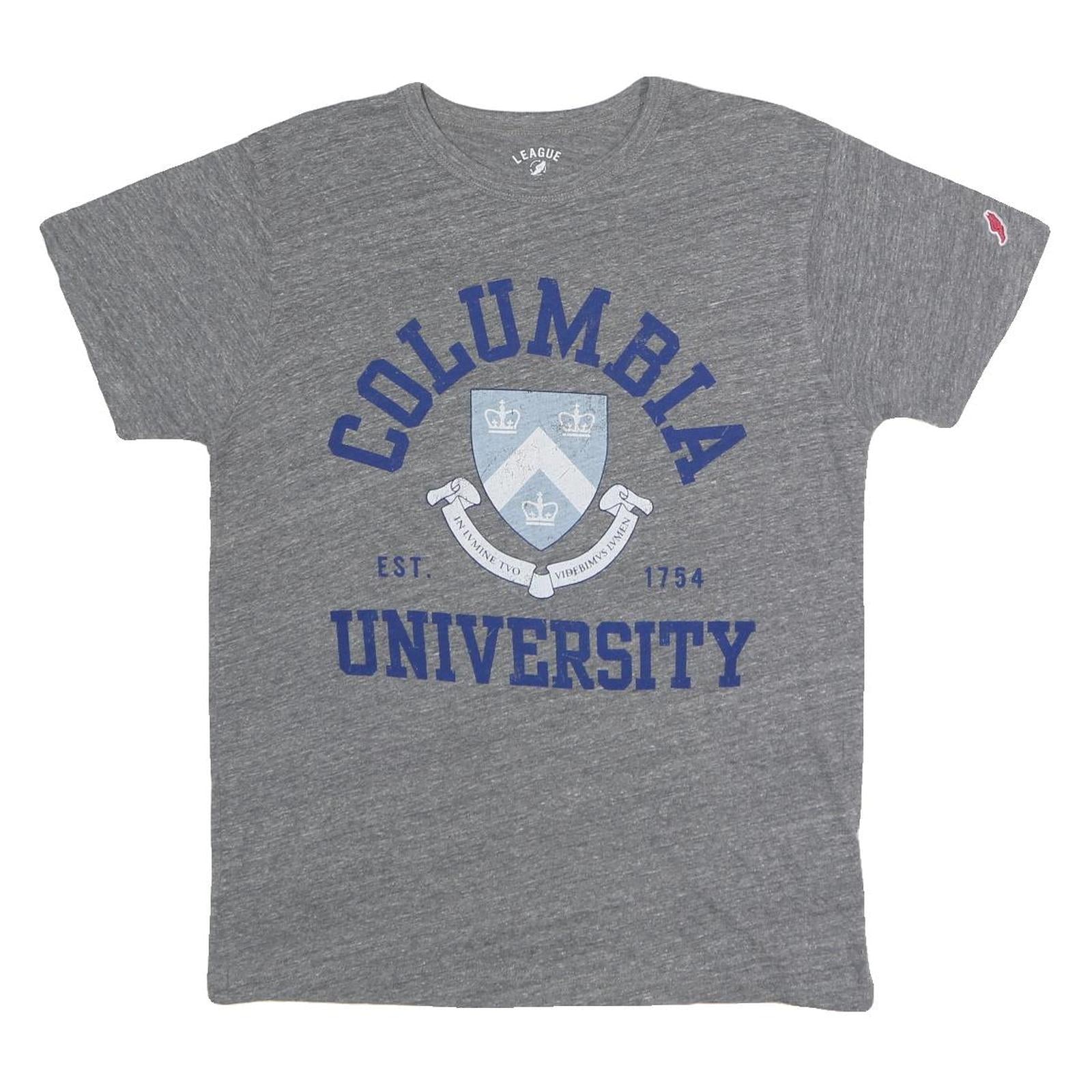 LEAGUE Mens Grey Columbia University Graphic T-Shirt M Short Sleeve Crew Neck Refurbished - N/A refurbished available on Cerqular
