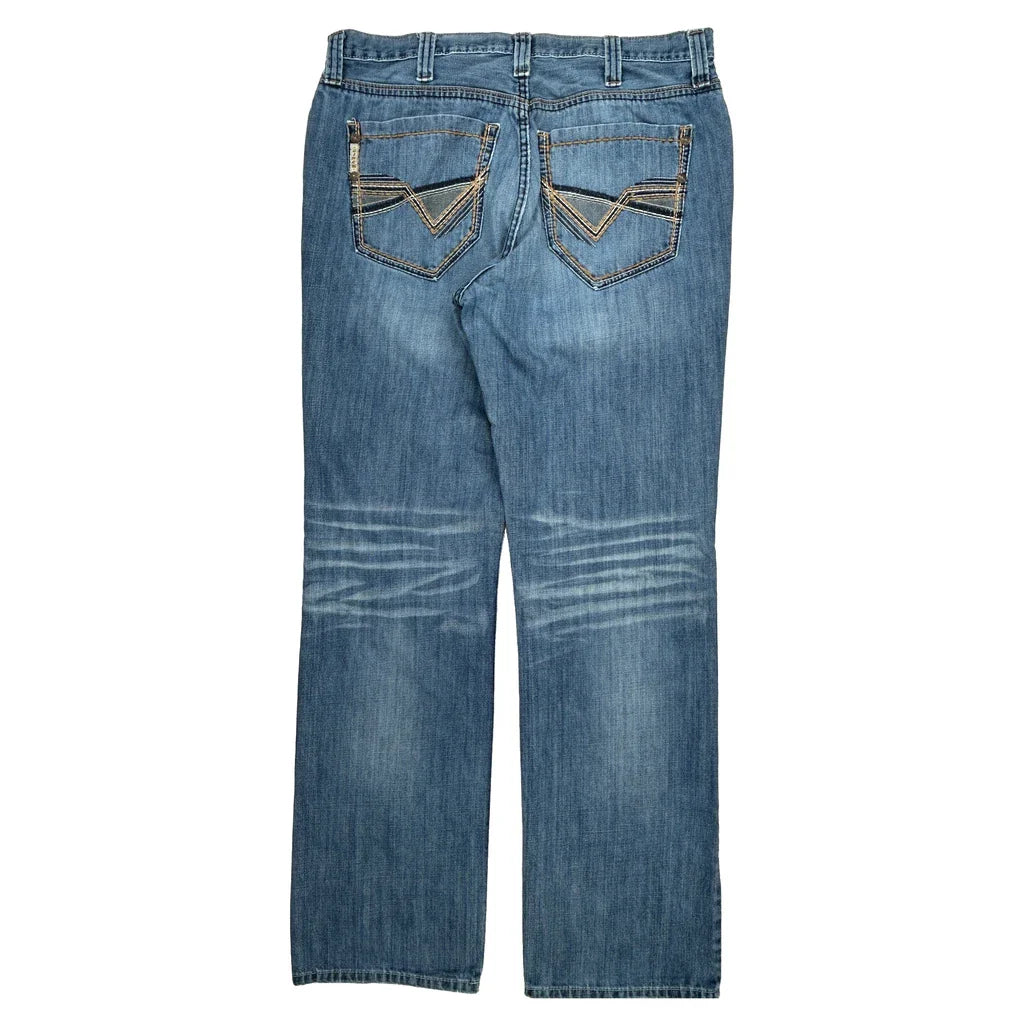 Cinch Jeans - 38W 36L Blue Cotton Refurbished - Thrifted (note: this is a term often used to describe second- refurbished available on Cerqular