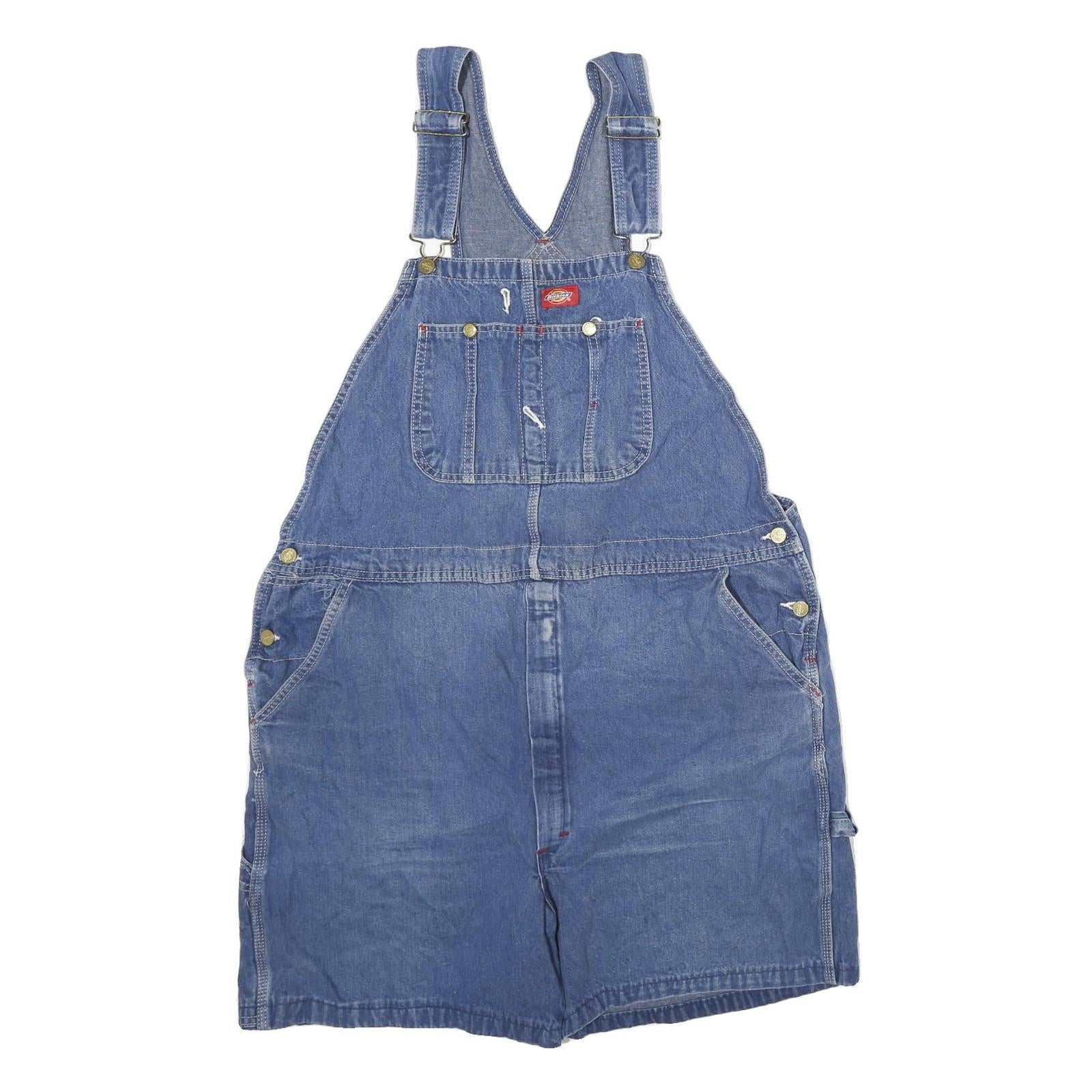 DICKIES Mens Blue Cotton Dungarees Loose Denim XL W40 L5 Workwear Utility Refurbished - N/A refurbished available on Cerqular
