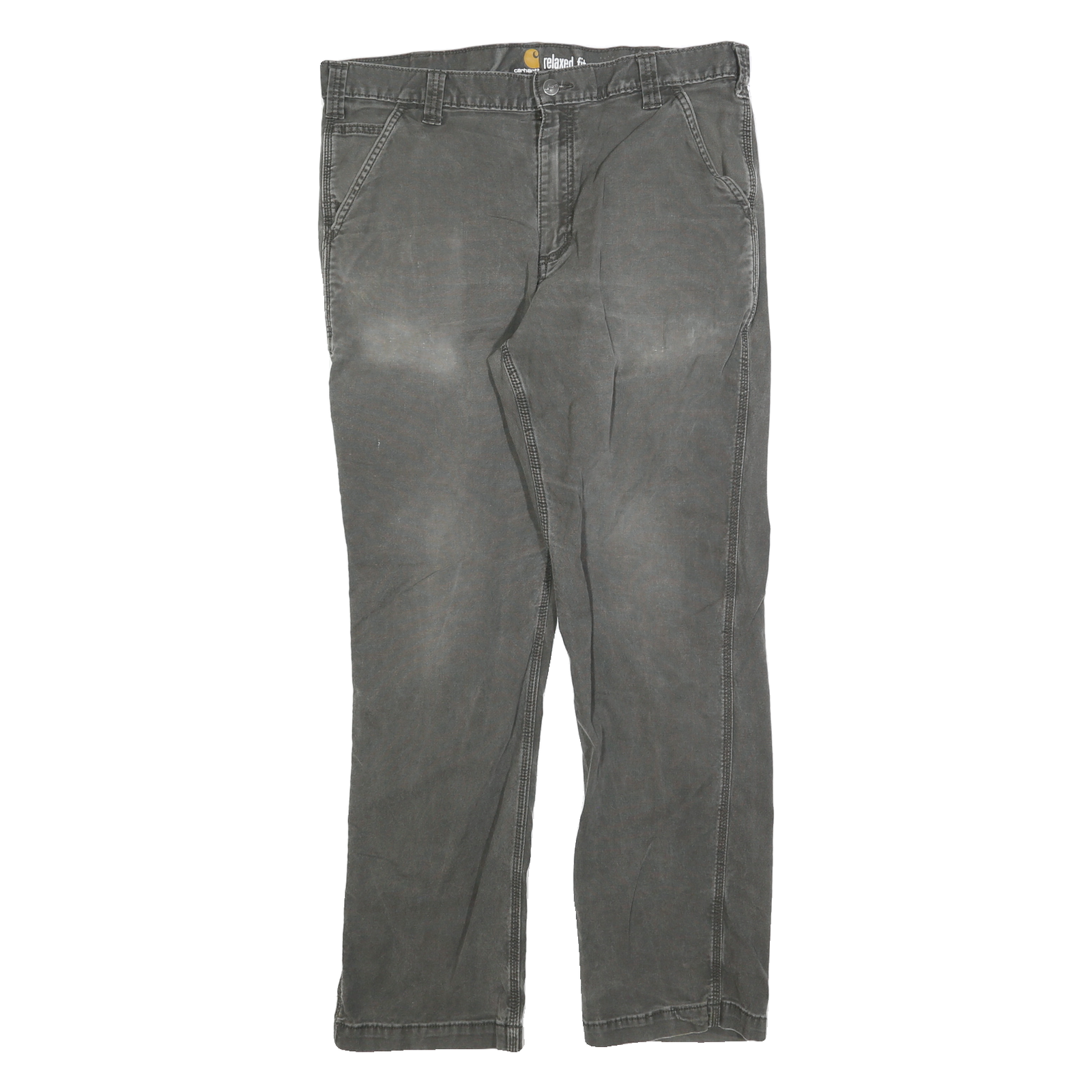 CARHARTT Mens Jeans Grey Relaxed Straight Denim Medium W36 L32 Workwear Refurbished - N/A refurbished available on Cerqular