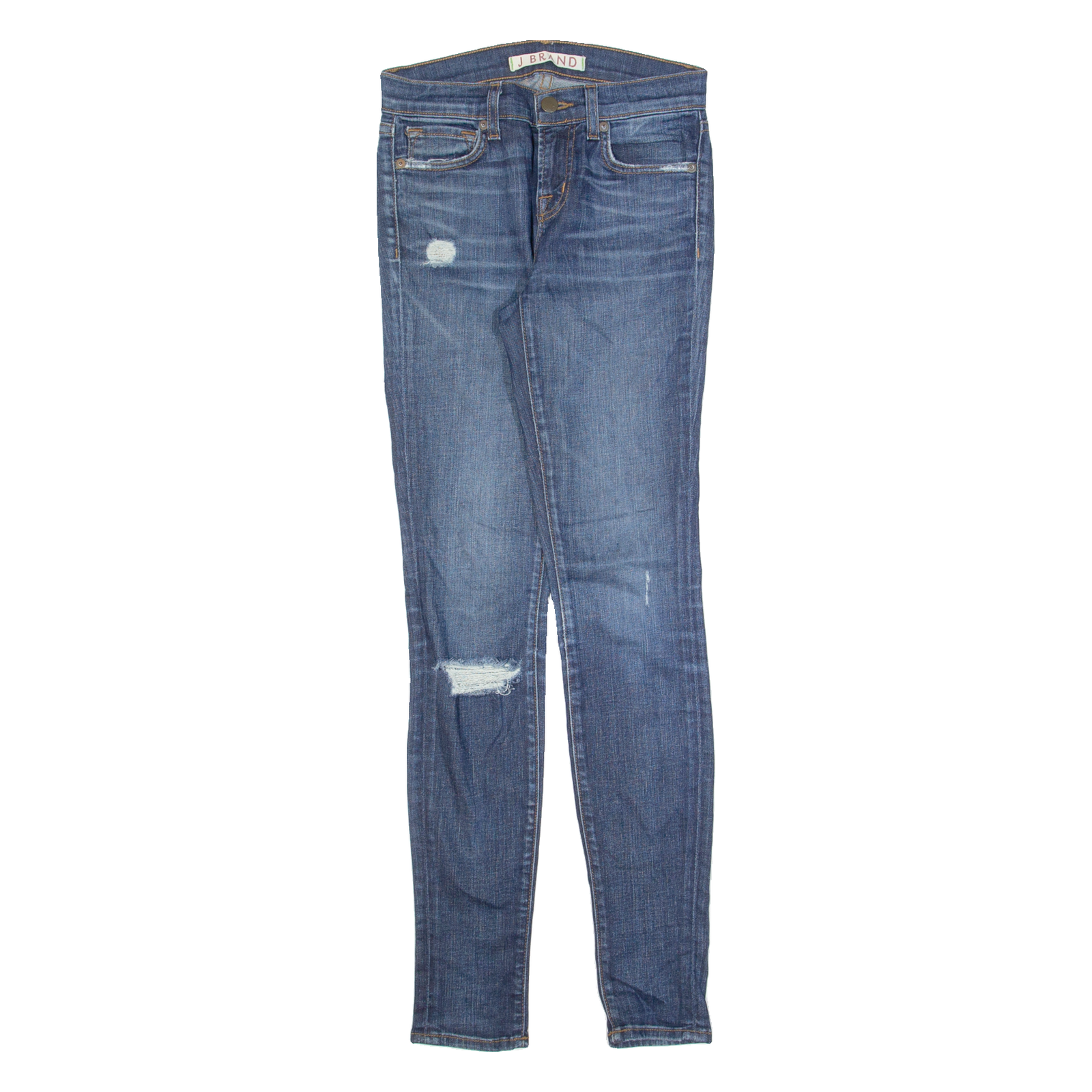 J BRAND Distressed Womens Jeans Blue Slim Skinny Stone Wash W26 L30 Refurbished - N/A refurbished available on Cerqular
