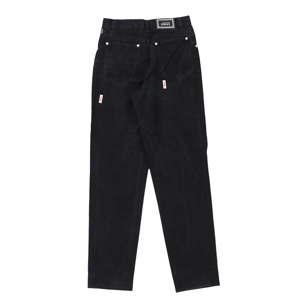 14 Years Versace Jeans - 26W 29L Black Cotton | Size: 26"" waist Refurbished - N/A (Preloved Designer is not a specific brand, it refurbished available on Cerqular