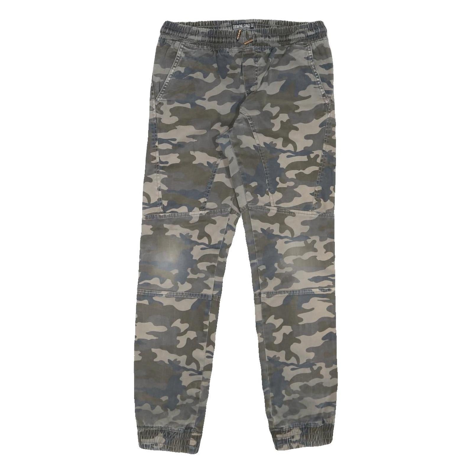 DOWNLOAD Mens Cotton Blend Camouflage Regular Tapered Trousers W28 L28 Refurbished - N/A refurbished available on Cerqular