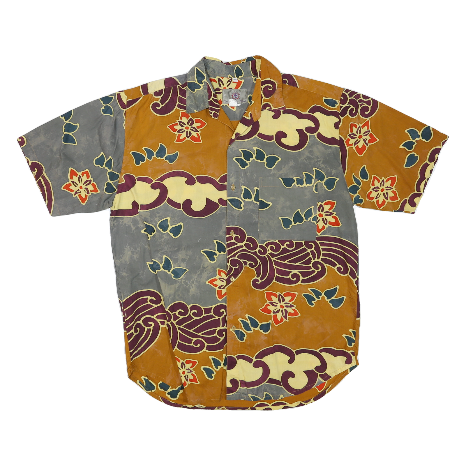 Buy THE TERRITORY AHEAD Mens Orange & Grey Floral Print Cotton Blend Shirt XL Casual Refurbished - $16.89 THE TERRITORY AHEAD Mens Orange & Grey Floral Print Cotton Blend Shirt XL Casual Refurbished - N/A refurbished available on Cerqular