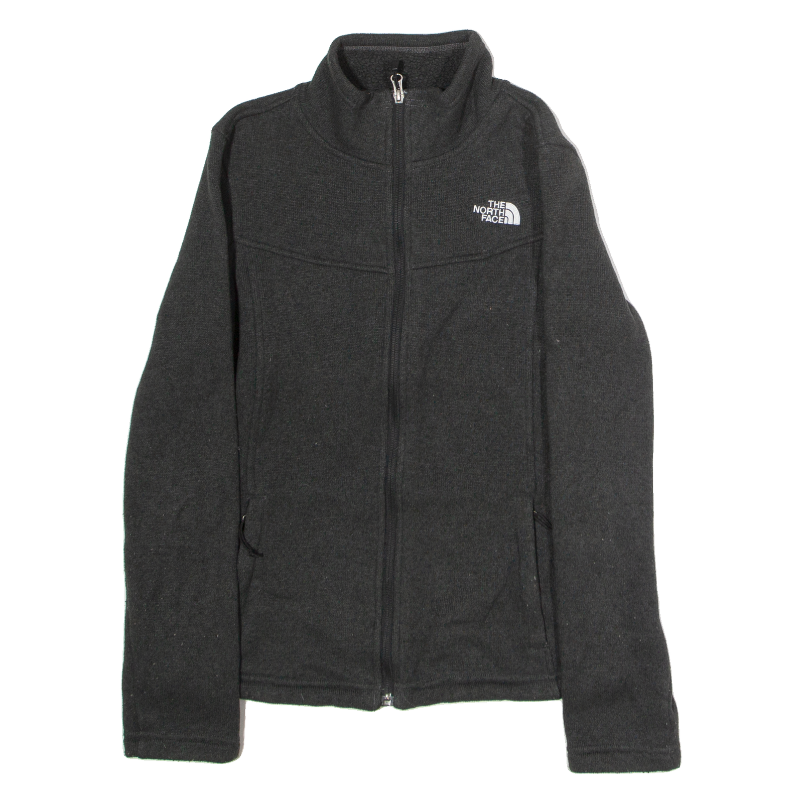 THE NORTH FACE Womens Fleece Jacket Grey Knit S Refurbished - N/A refurbished available on Cerqular