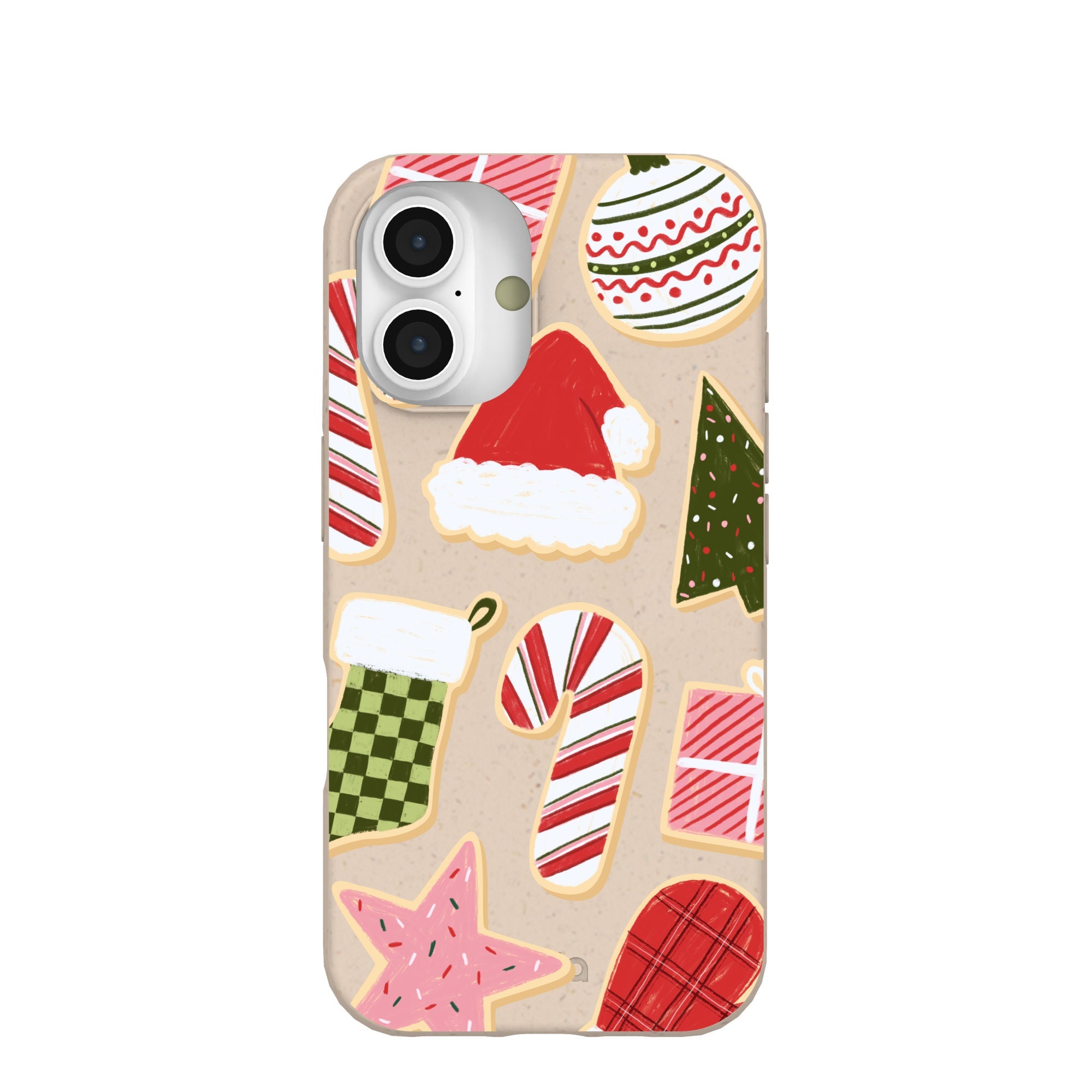 Seashell Festive Cookies iPhone 16 Case Refurbished - Pela Case refurbished available on Cerqular