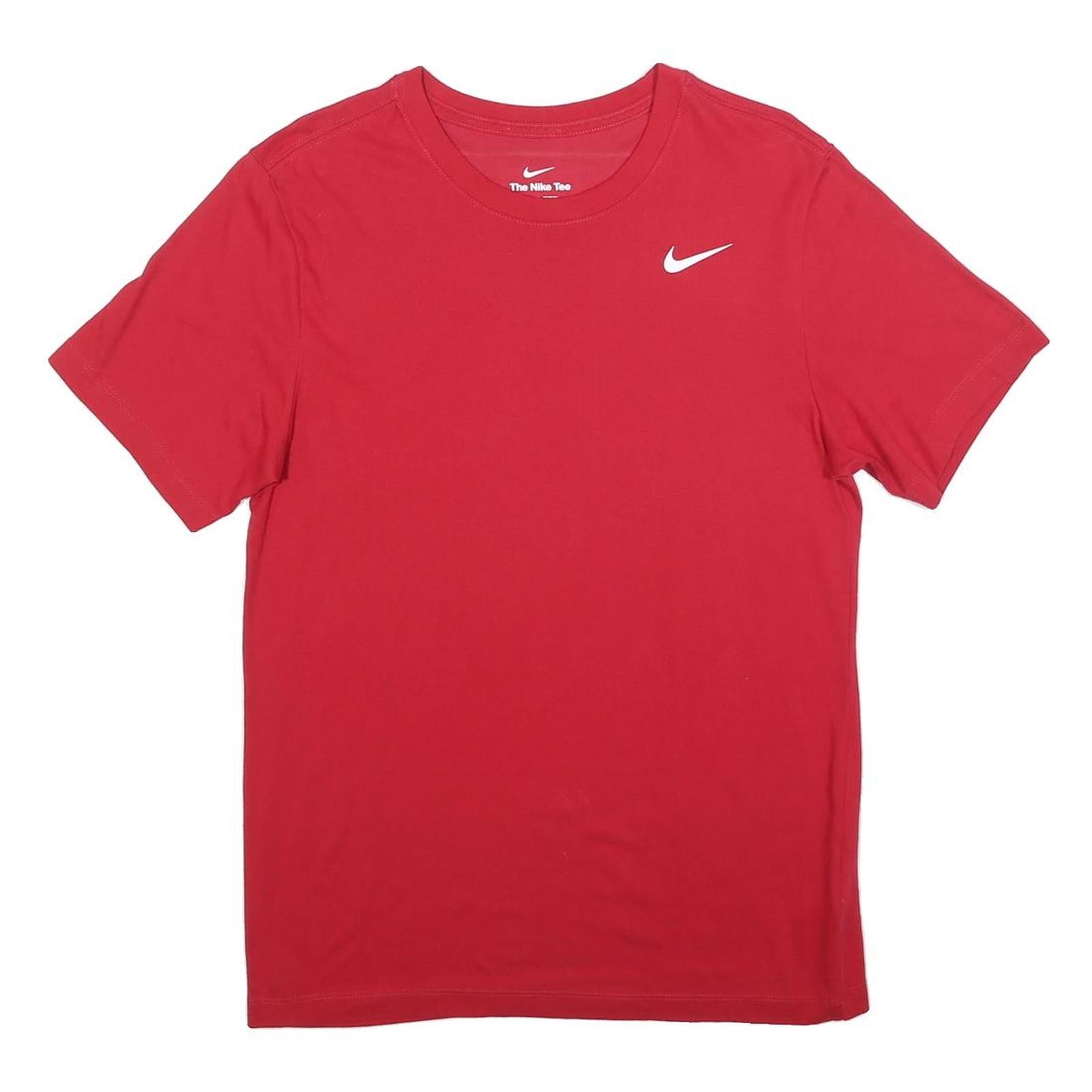 NIKE Mens Red Graphic T-Shirt S Short Sleeve Crew Neck Sports Casual Refurbished - N/A refurbished available on Cerqular