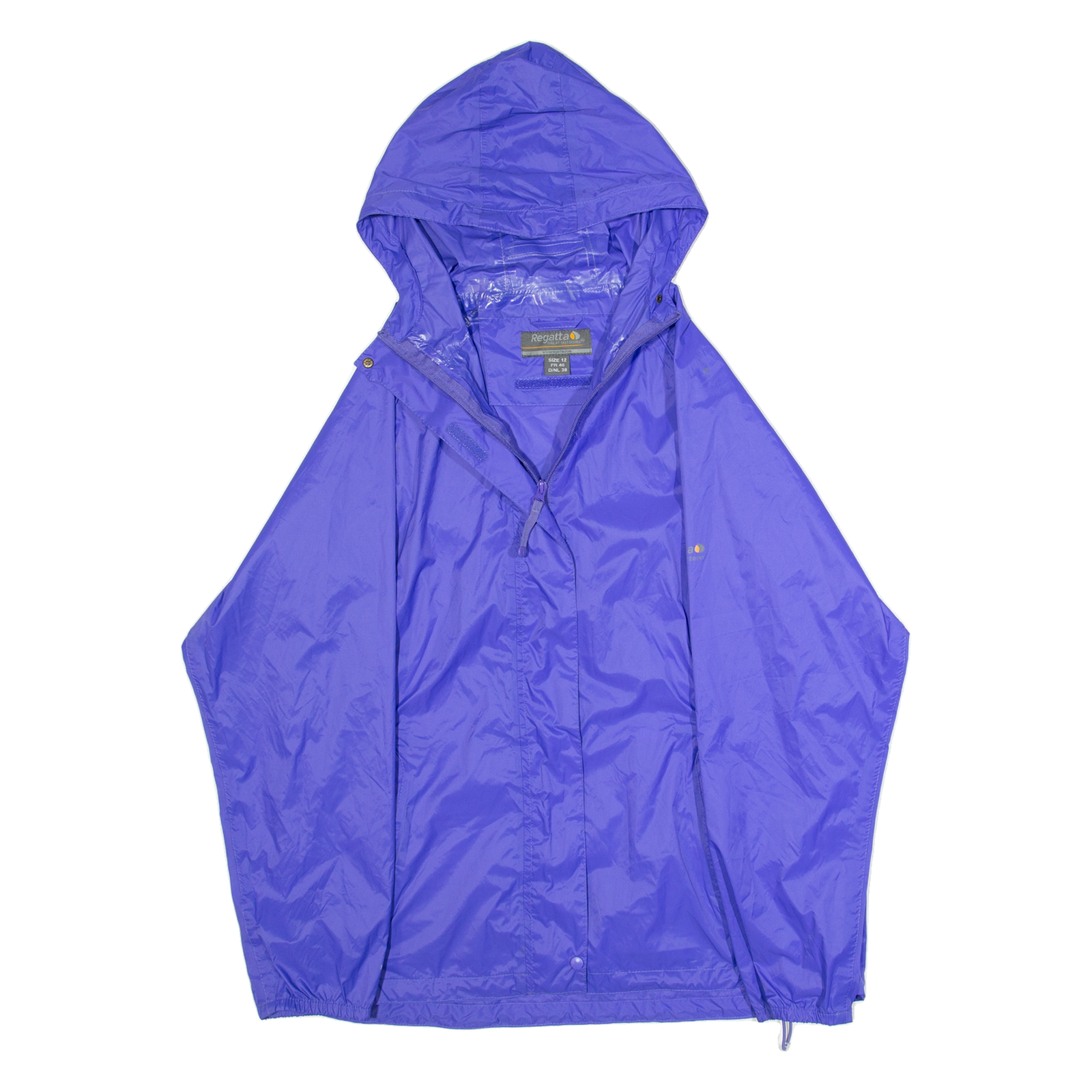 REGATTA Womens Rain Jacket Purple Hooded M Refurbished - N/A refurbished available on Cerqular