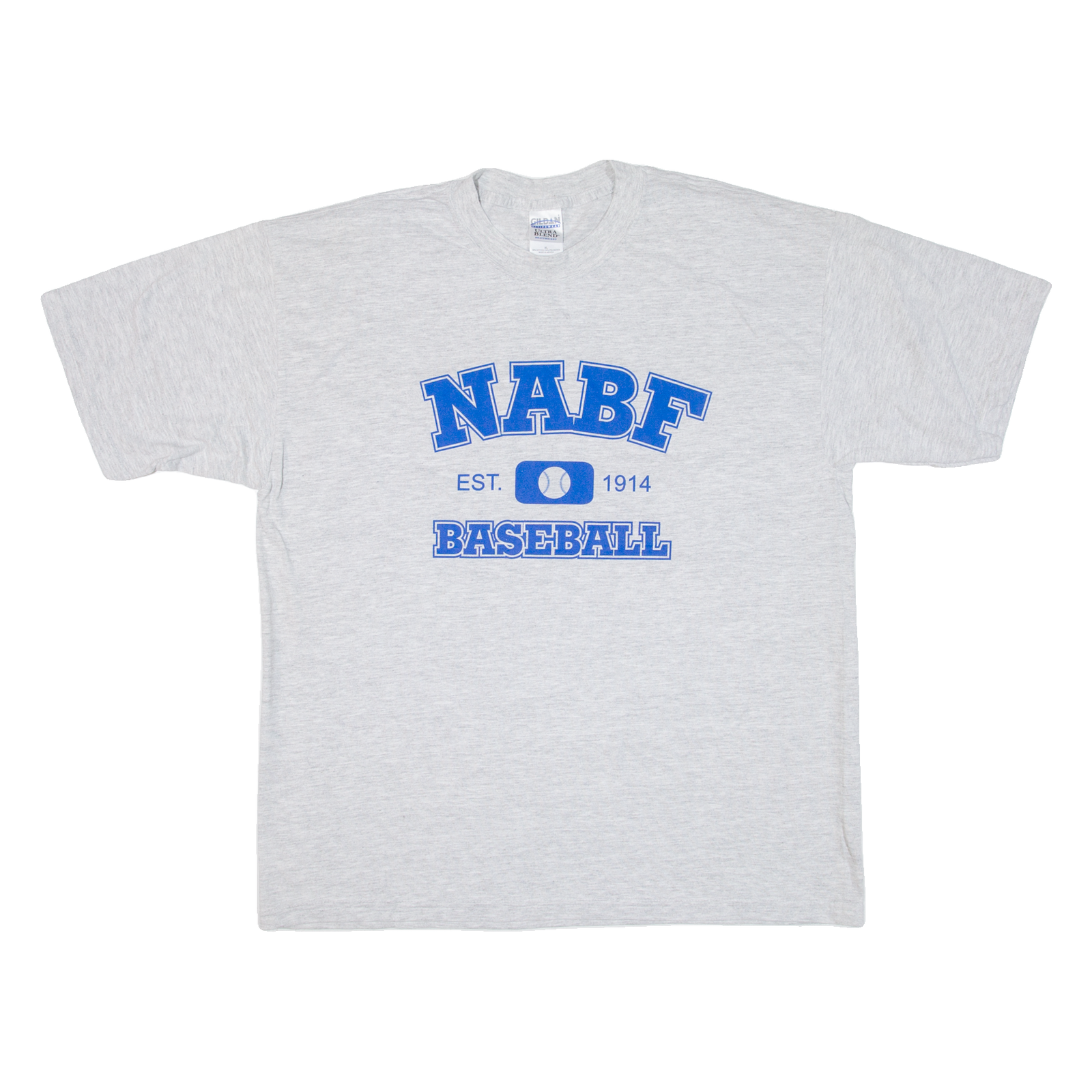 GILDAN Nabf Baseball Mens T-Shirt Grey USA XL Refurbished - N/A refurbished available on Cerqular