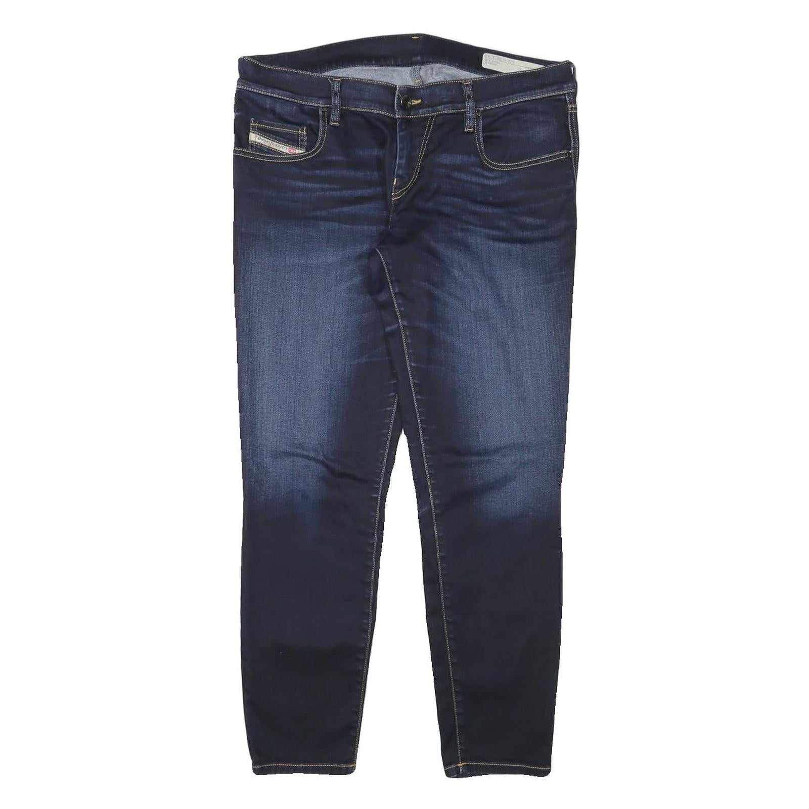 DIESEL Womens Slim Blue Denim Jeans W33 L27 Zip Cotton Blend Stylish Fit Refurbished - N/A refurbished available on Cerqular