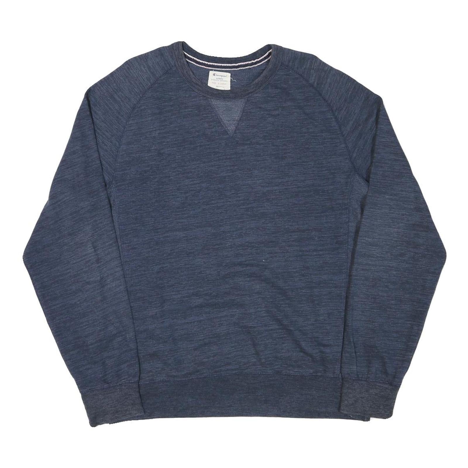 CHAMPION Mens Blue XL Crew Neck Cotton Blend Sweatshirt Pullover Casual Refurbished - N/A refurbished available on Cerqular