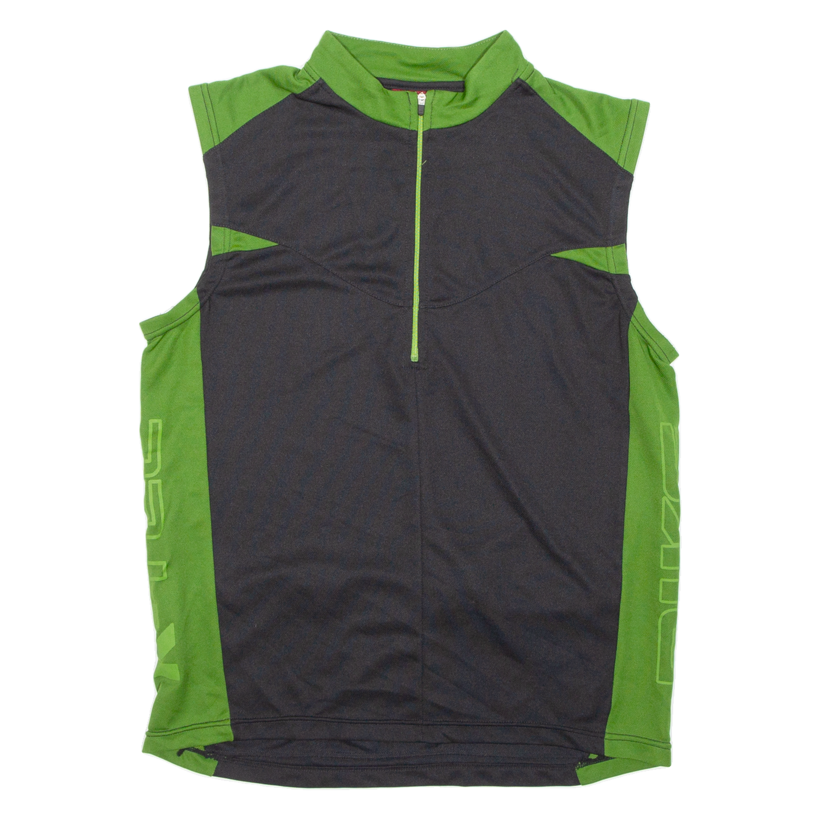 Cycling Mens Jersey Green Sleeveless 1/2 Zip XL Refurbished - N/A refurbished available on Cerqular