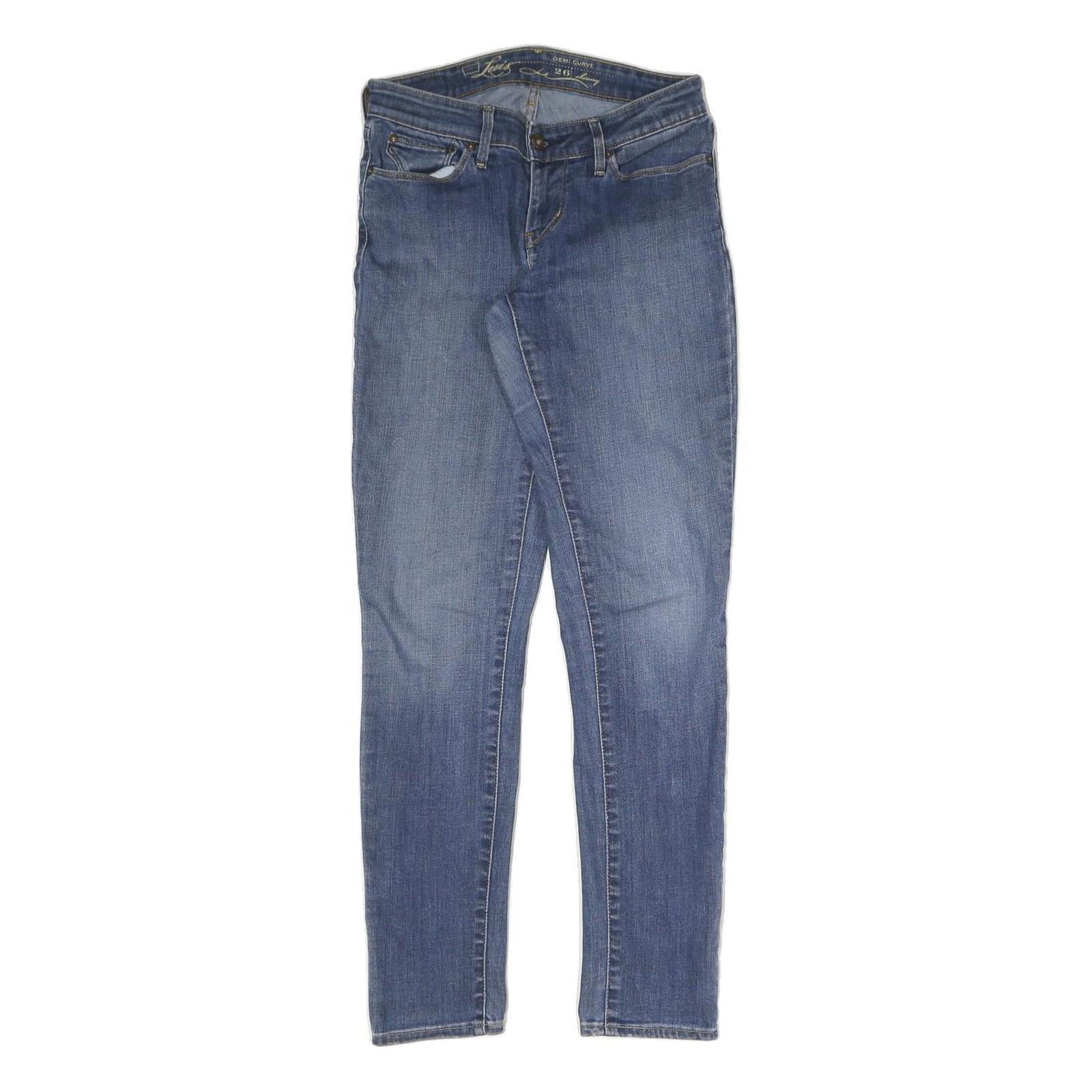 LEVI'S Womens Slim Blue Denim Jeans Cotton Blend Zip W26 L31 Classic Style Refurbished - N/A refurbished available on Cerqular