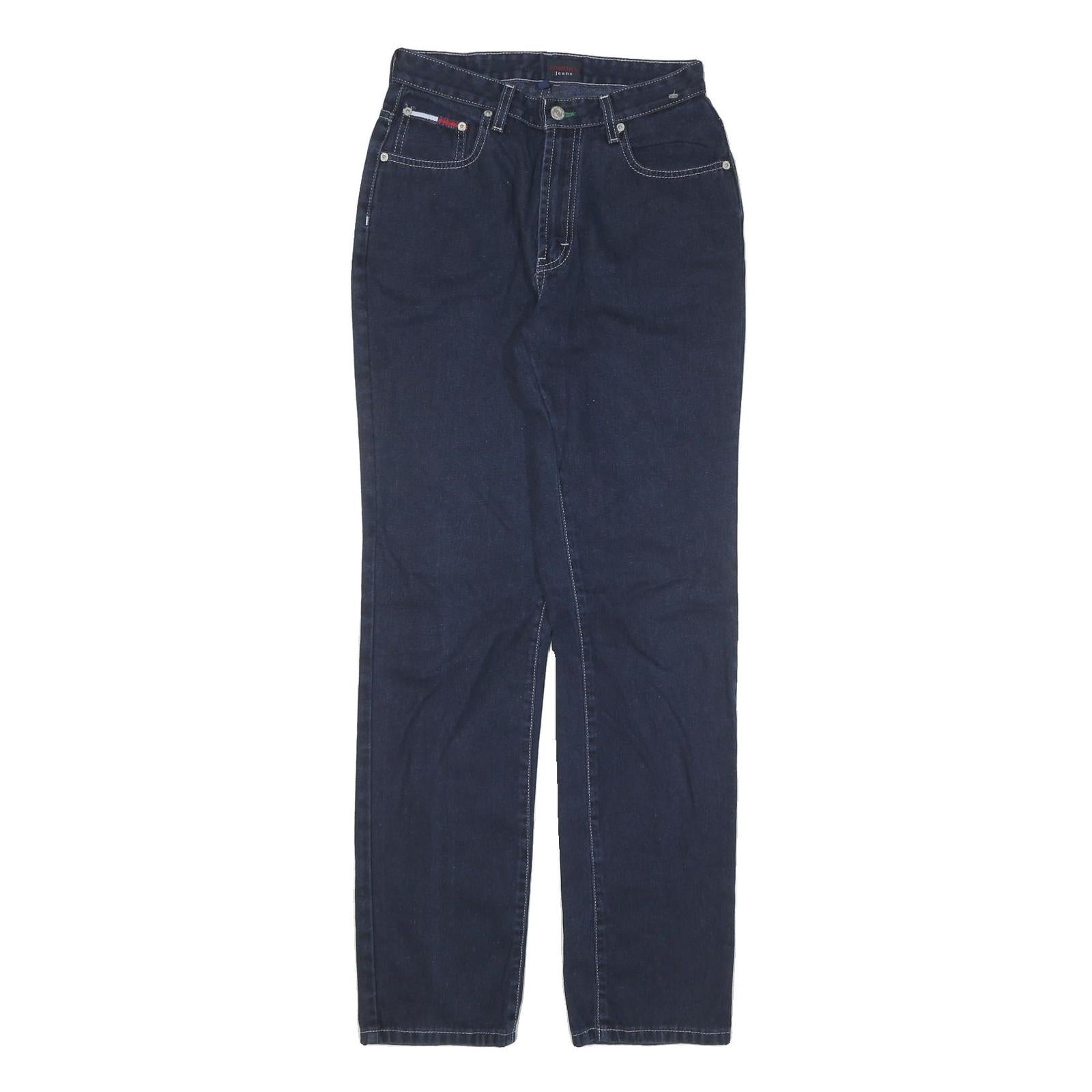 TOMMY HILFIGER Womens Jeans Blue Regular Straight Denim Dark W26 L32 Classic Fit Refurbished - N/A refurbished available on Cerqular