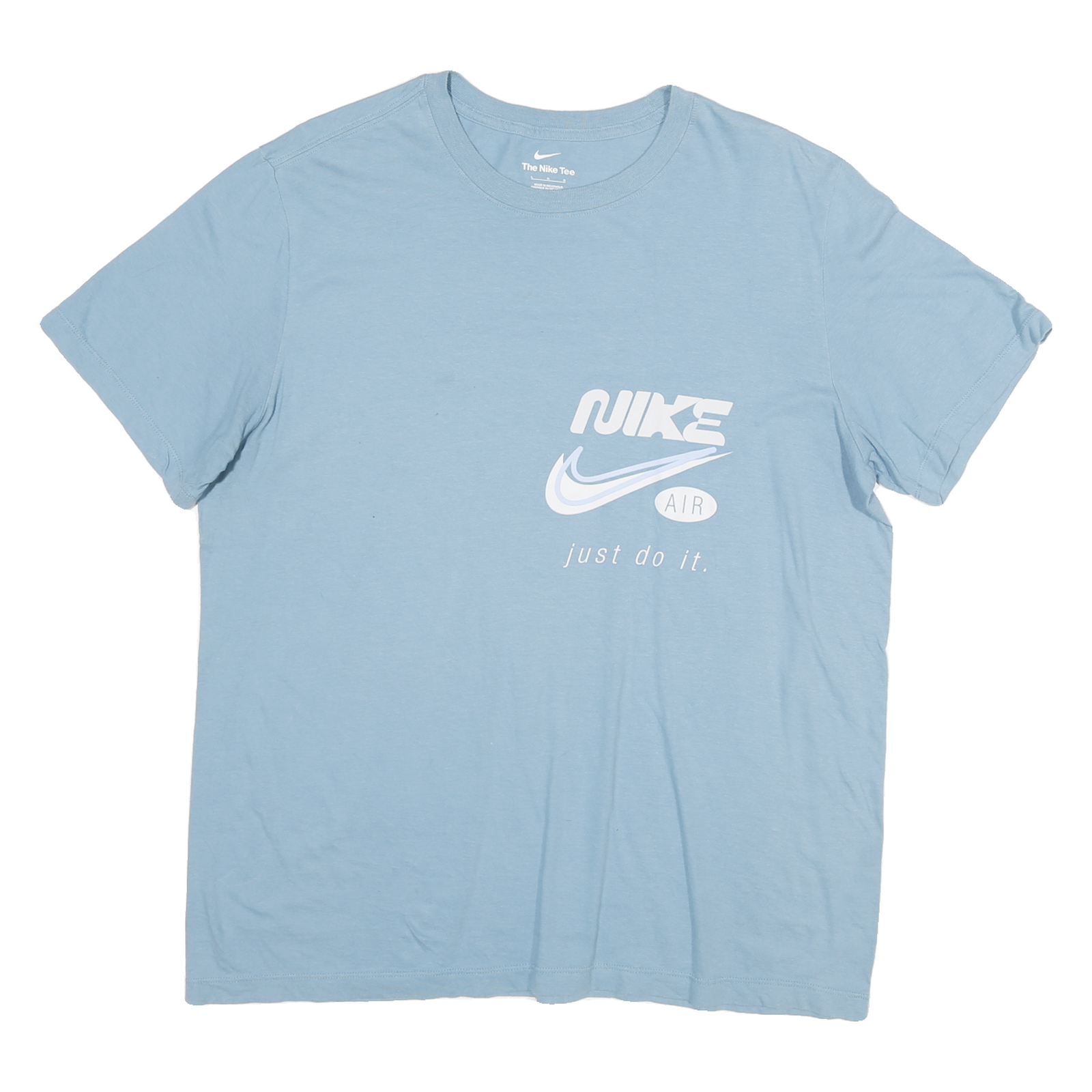 Buy NIKE Mens Blue Graphic T-Shirt L Short Sleeve Crew Neck Casual Cotton Blend Refurbished - $18.19 NIKE Mens Blue Graphic T-Shirt L Short Sleeve Crew Neck Casual Cotton Blend Refurbished - N/A refurbished available on Cerqular
