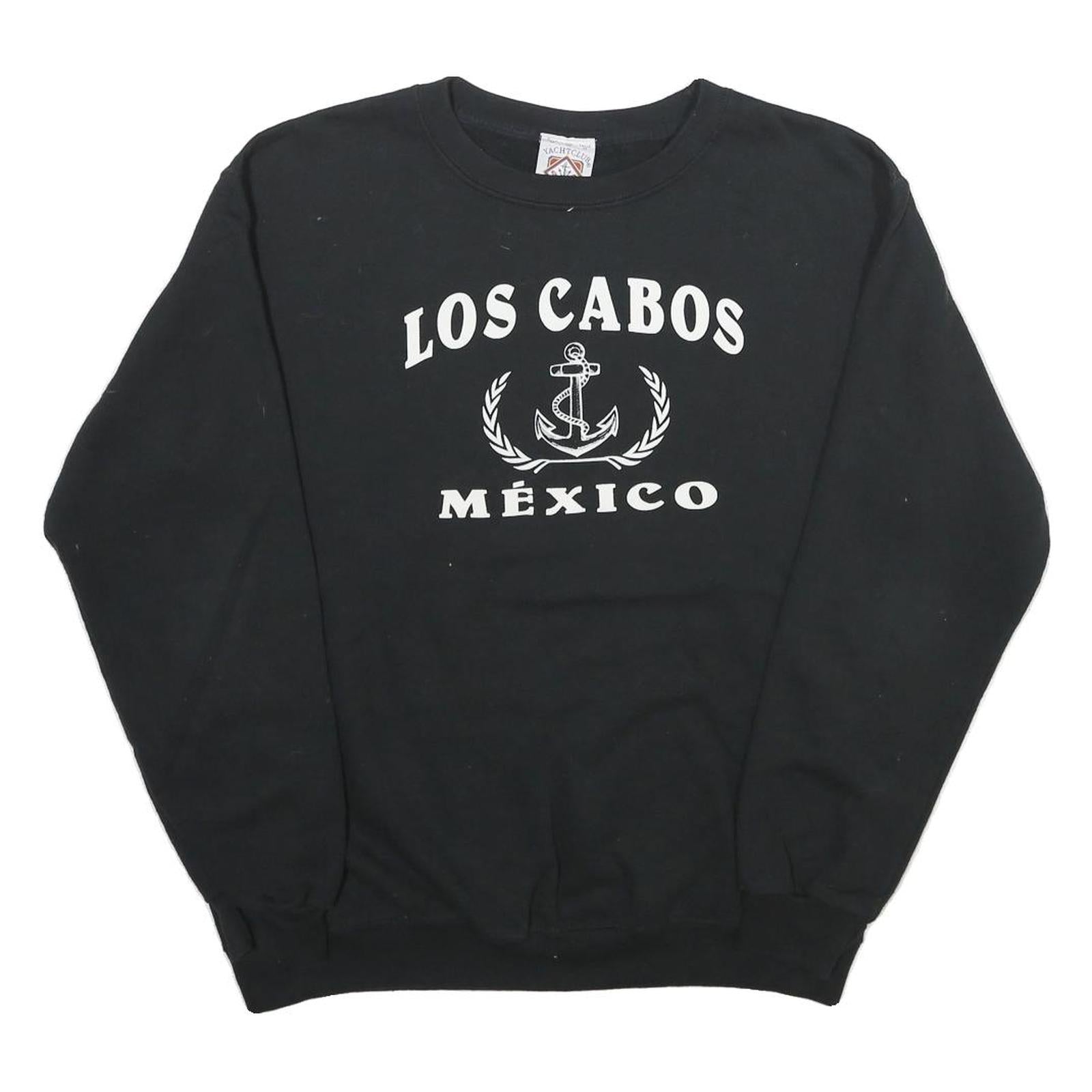 Buy YACHT CLUB Mens Black Los Cabos Mexico Crew Neck M Cotton Sweatshirt Refurbished - $23.39 YACHT CLUB Mens Black Los Cabos Mexico Crew Neck M Cotton Sweatshirt Refurbished - N/A refurbished available on Cerqular