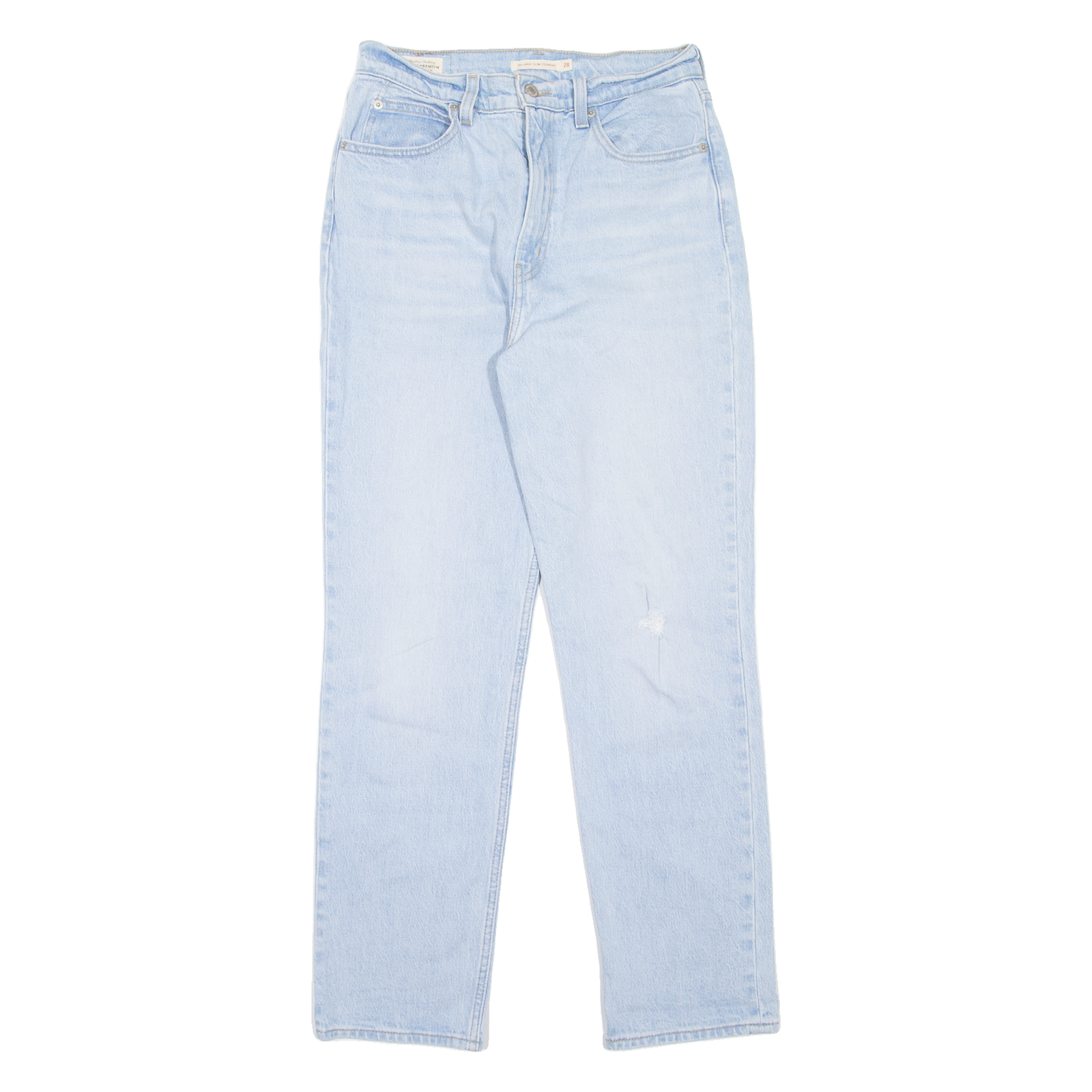 LEVI'S 70's High BIG E Womens Jeans Blue Slim Straight Stone Wash W28 L29 Refurbished - N/A refurbished available on Cerqular