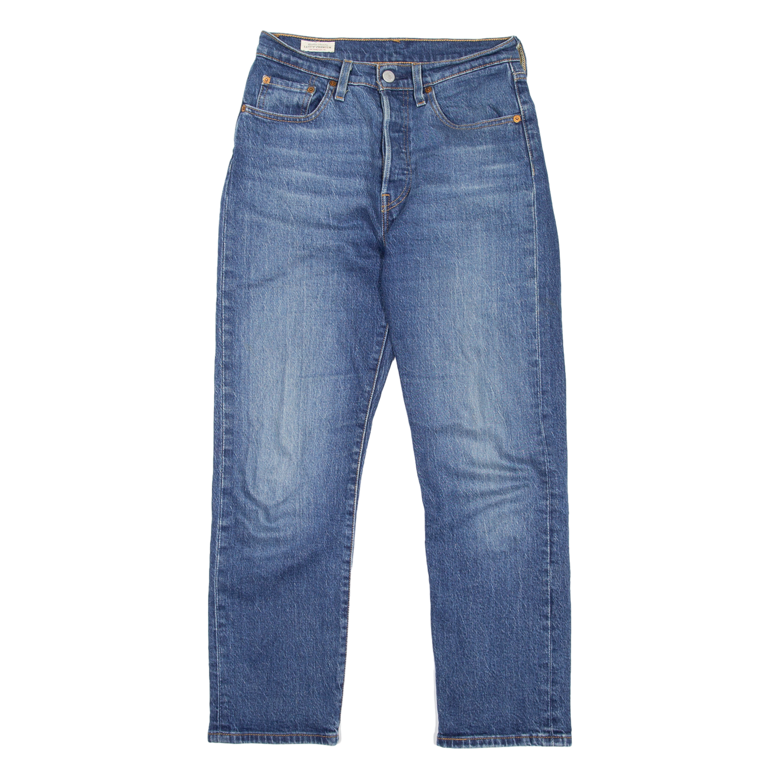 LEVI'S 501 BIG E Jeans Womens Blue Regular Straight Stone Wash W26 L25 Refurbished - N/A refurbished available on Cerqular