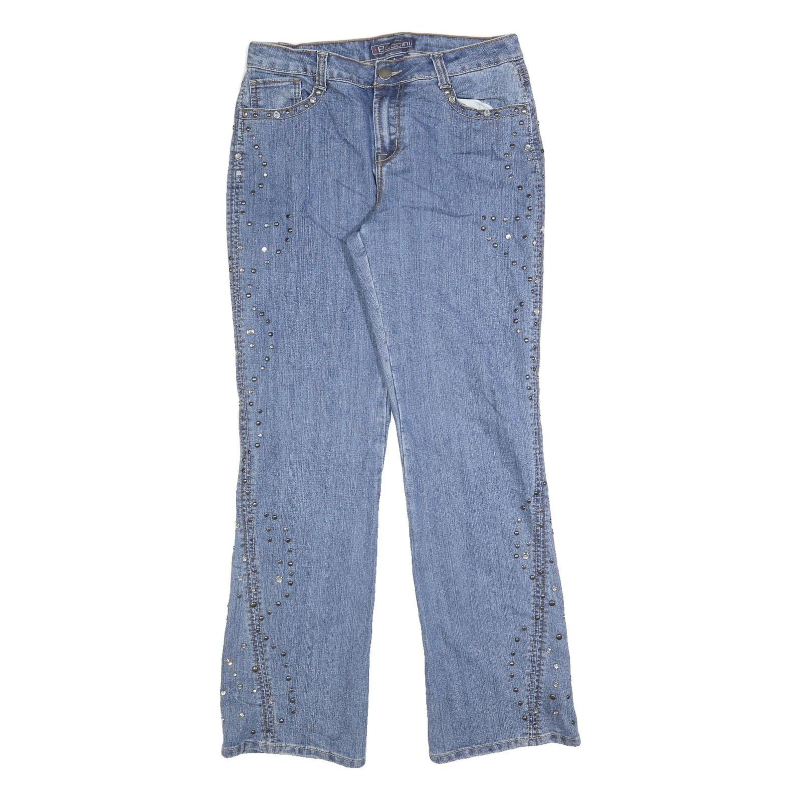Buy BACCINI Womens Jeans Blue Regular Straight Denim Medium W30 L32 Studded Detail Refurbished - $23.39 BACCINI Womens Jeans Blue Regular Straight Denim Medium W30 L32 Studded Detail Refurbished - N/A refurbished available on Cerqular