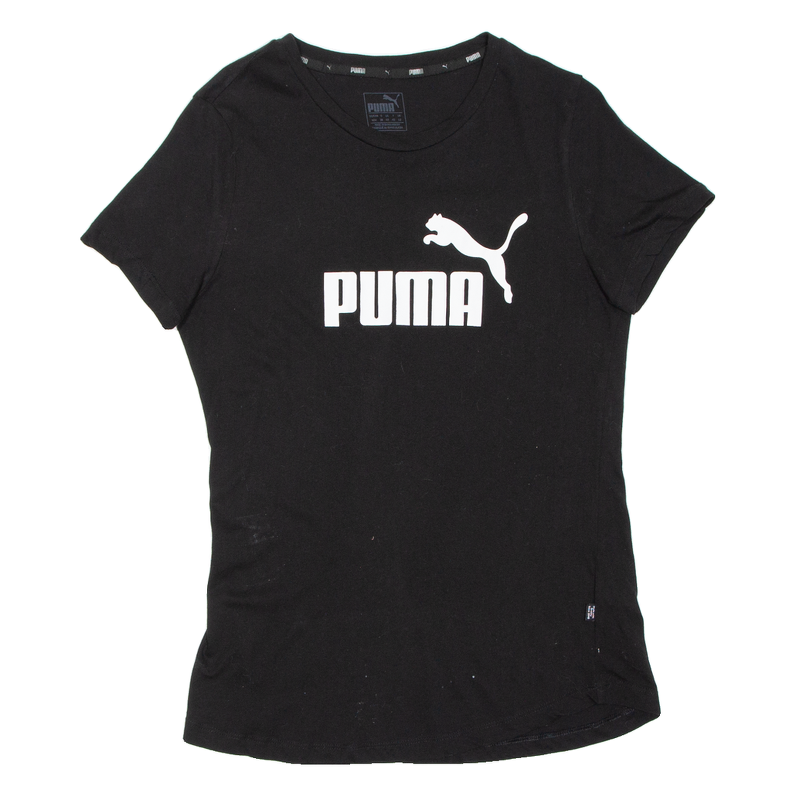 PUMA Womens T-Shirt Black UK 12 Refurbished - N/A refurbished available on Cerqular