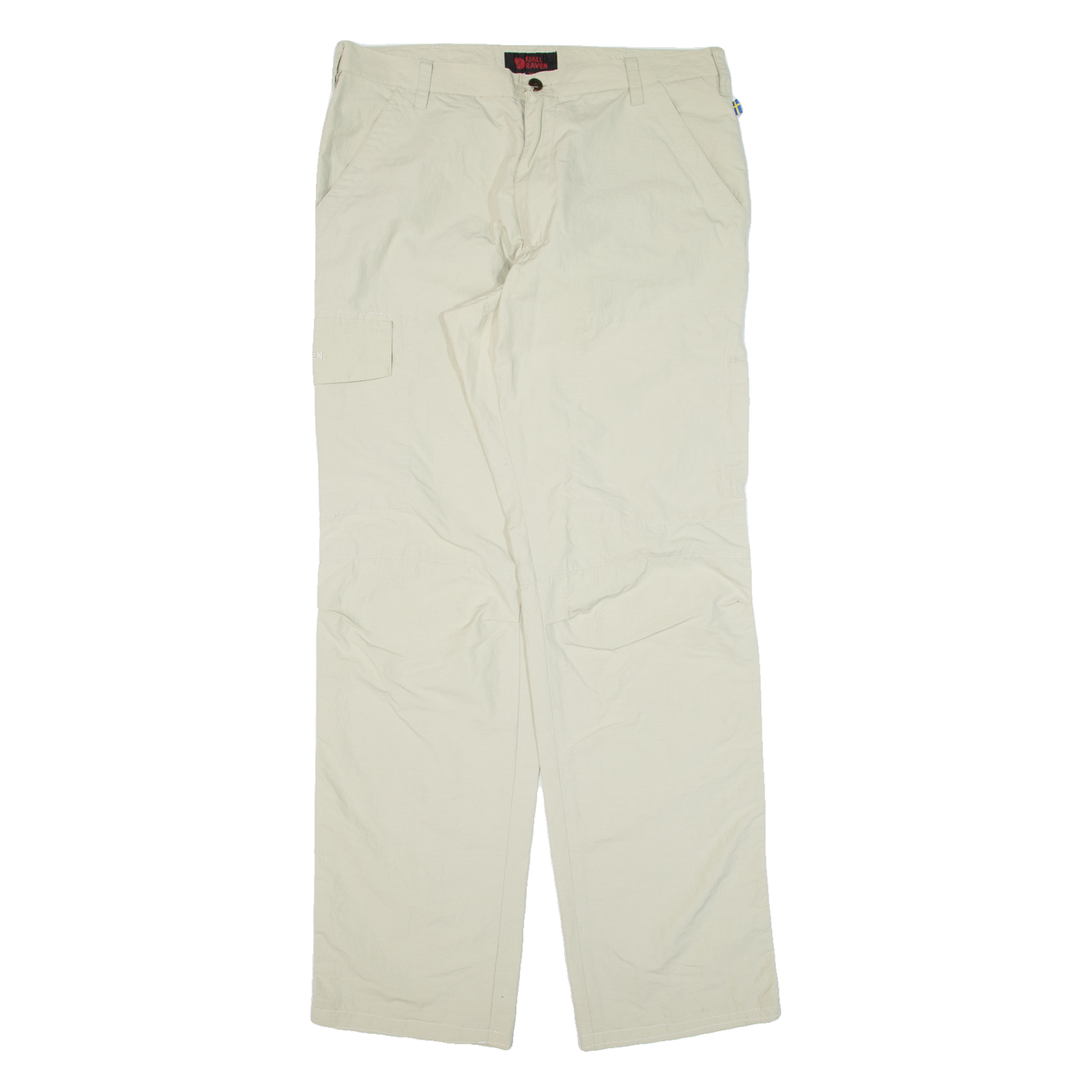 FJÄLLRÄVEN Womens Trousers Green Loose Straight W32 L33 Refurbished - N/A refurbished available on Cerqular