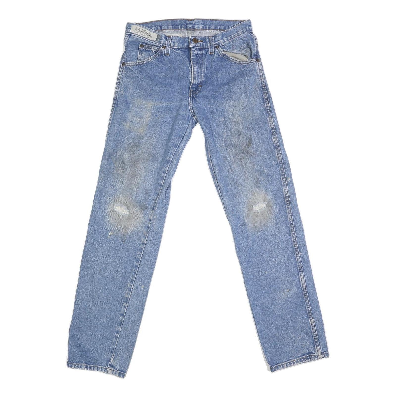 DICKIES Mens Regular Fit Blue Denim Jeans W30 L32 Cotton Blend Zip Casual Refurbished - N/A refurbished available on Cerqular