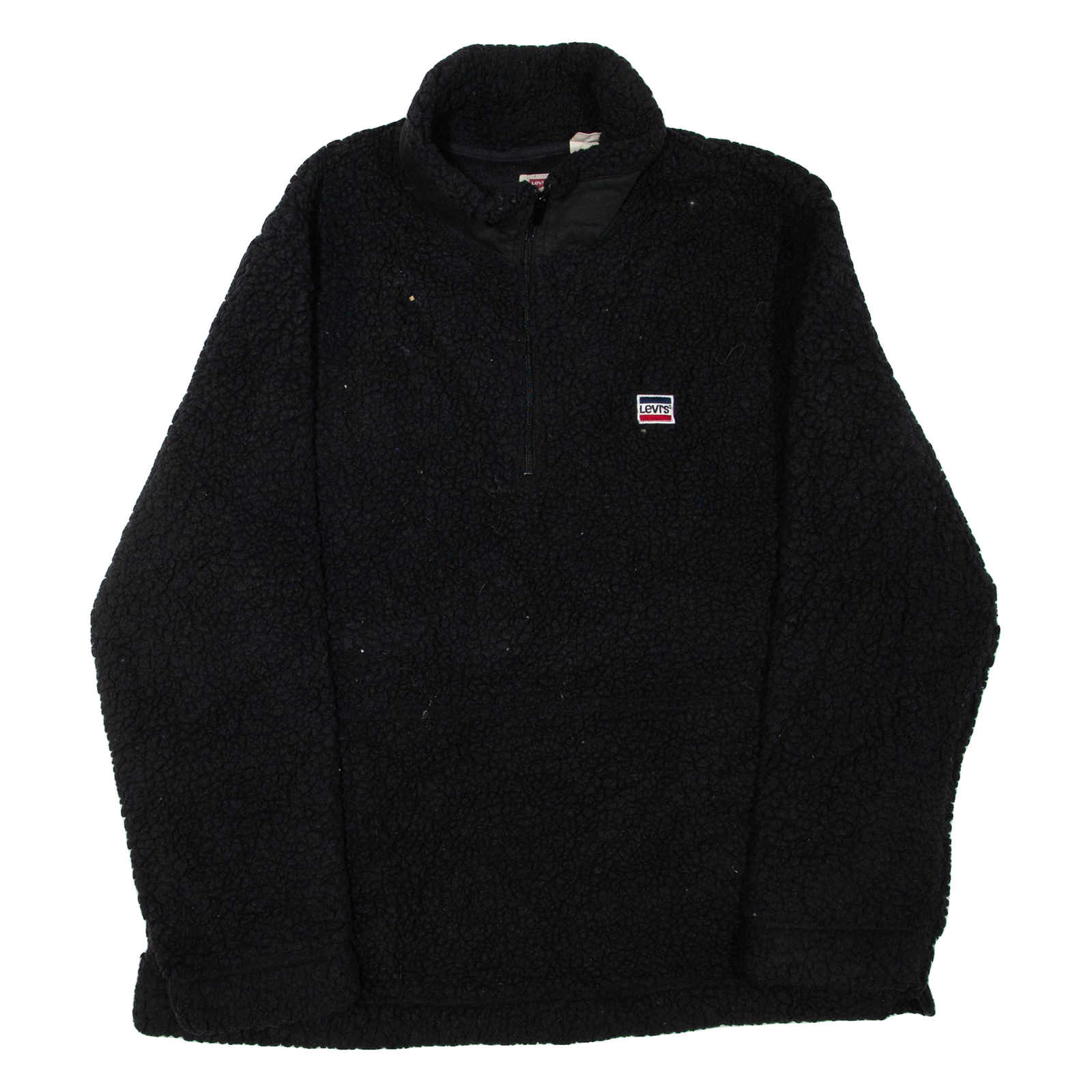 LEVI'S Womens Fleece Black 1/4 Zip XL Refurbished - N/A refurbished available on Cerqular