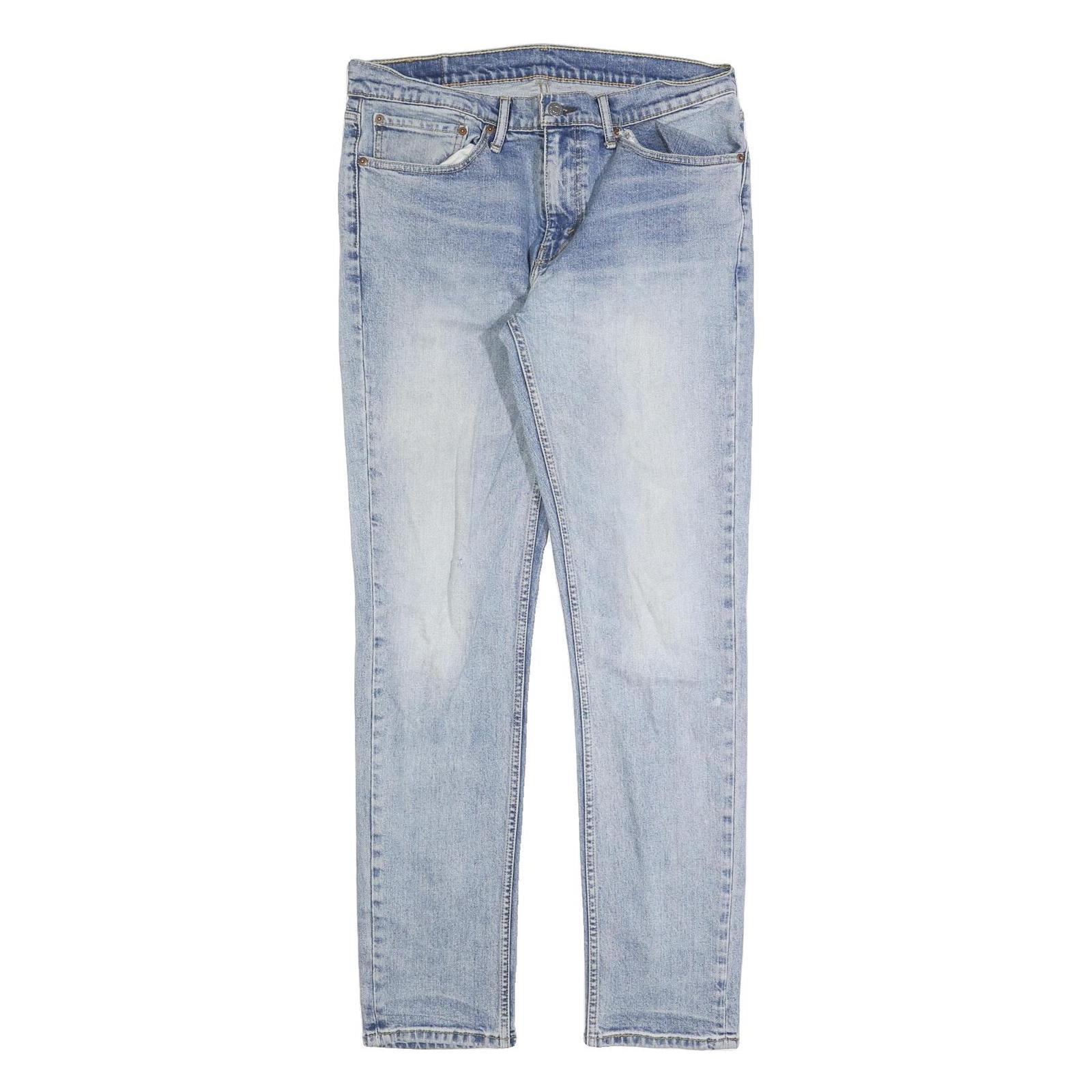 LEVI'S Mens Slim Blue Denim Light W34 L34 Jeans Zip Closure Comfort Style Refurbished - N/A refurbished available on Cerqular