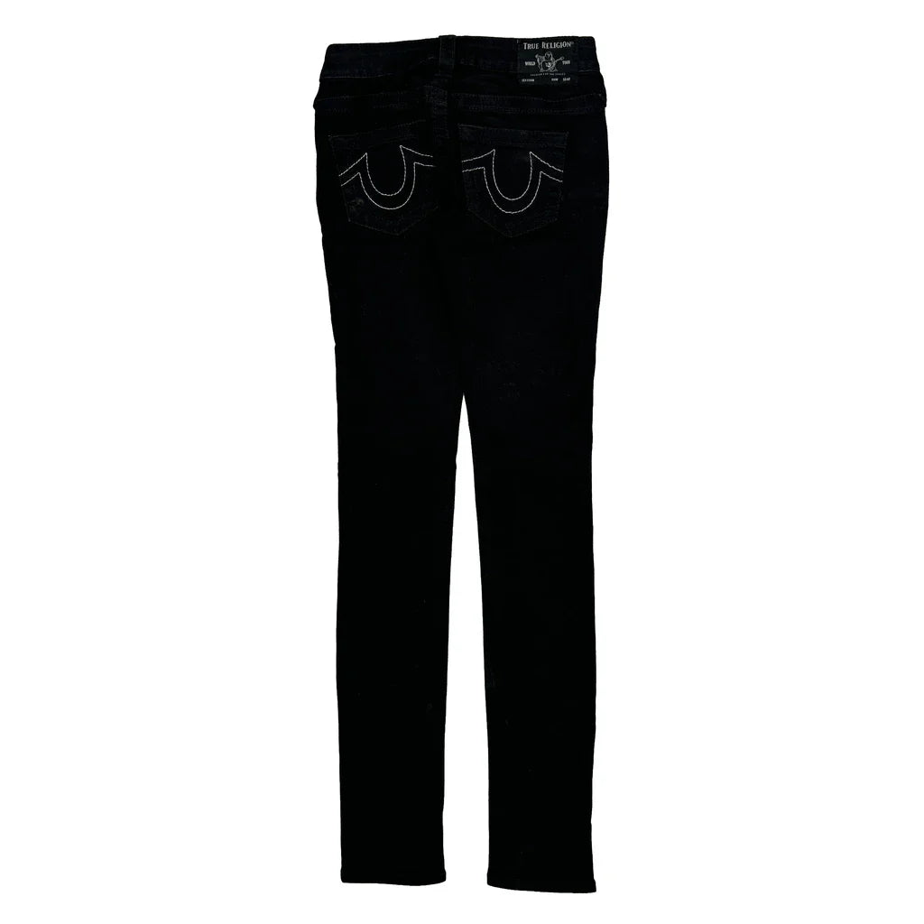 True Religion Skinny Jeans - 25W UK 4 Black Cotton Blend Refurbished - Thrifted (note: this is a term often used to describe second- refurbished available on Cerqular