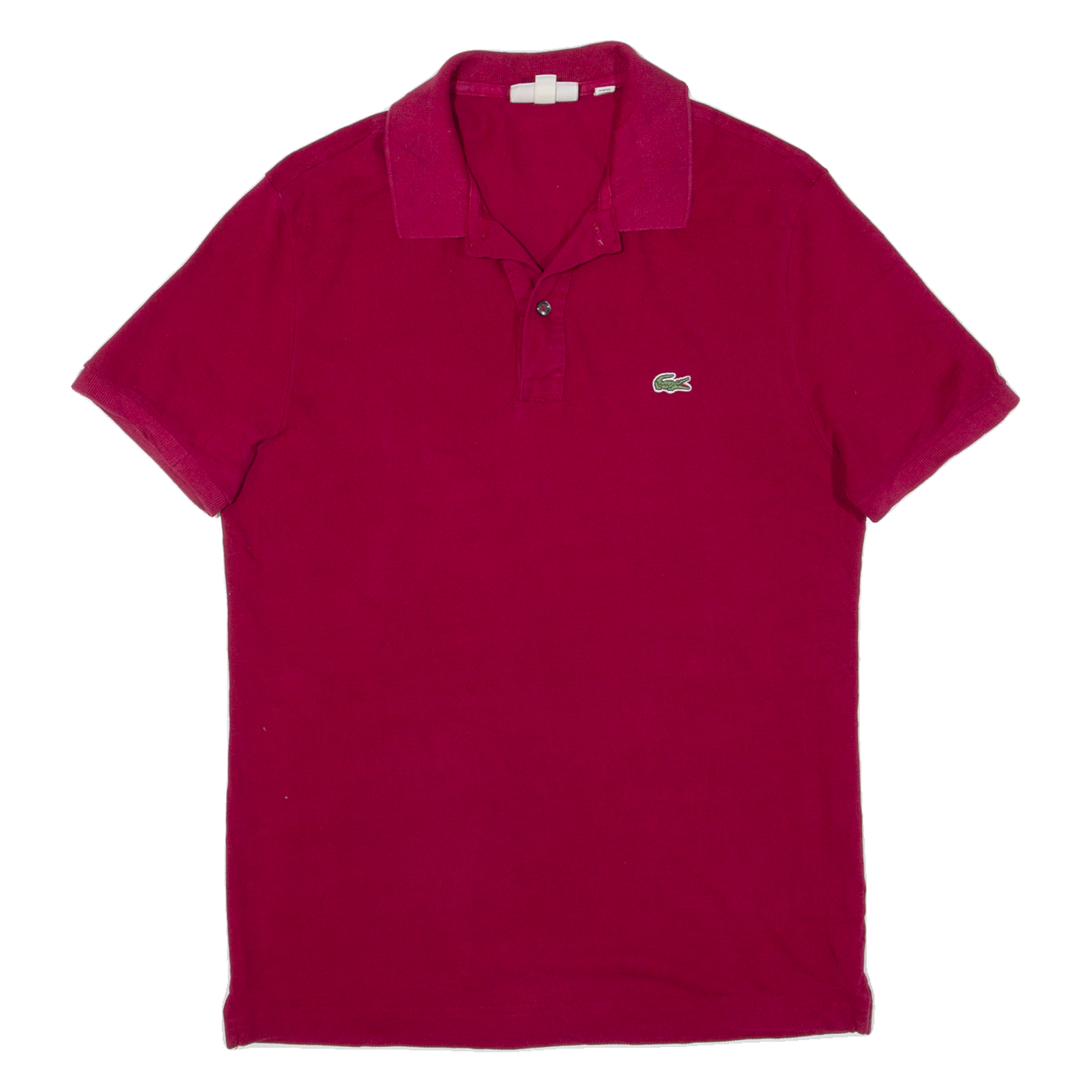 LACOSTE Slim Fit Mens Polo Shirt Maroon M Refurbished - N/A refurbished available on Cerqular