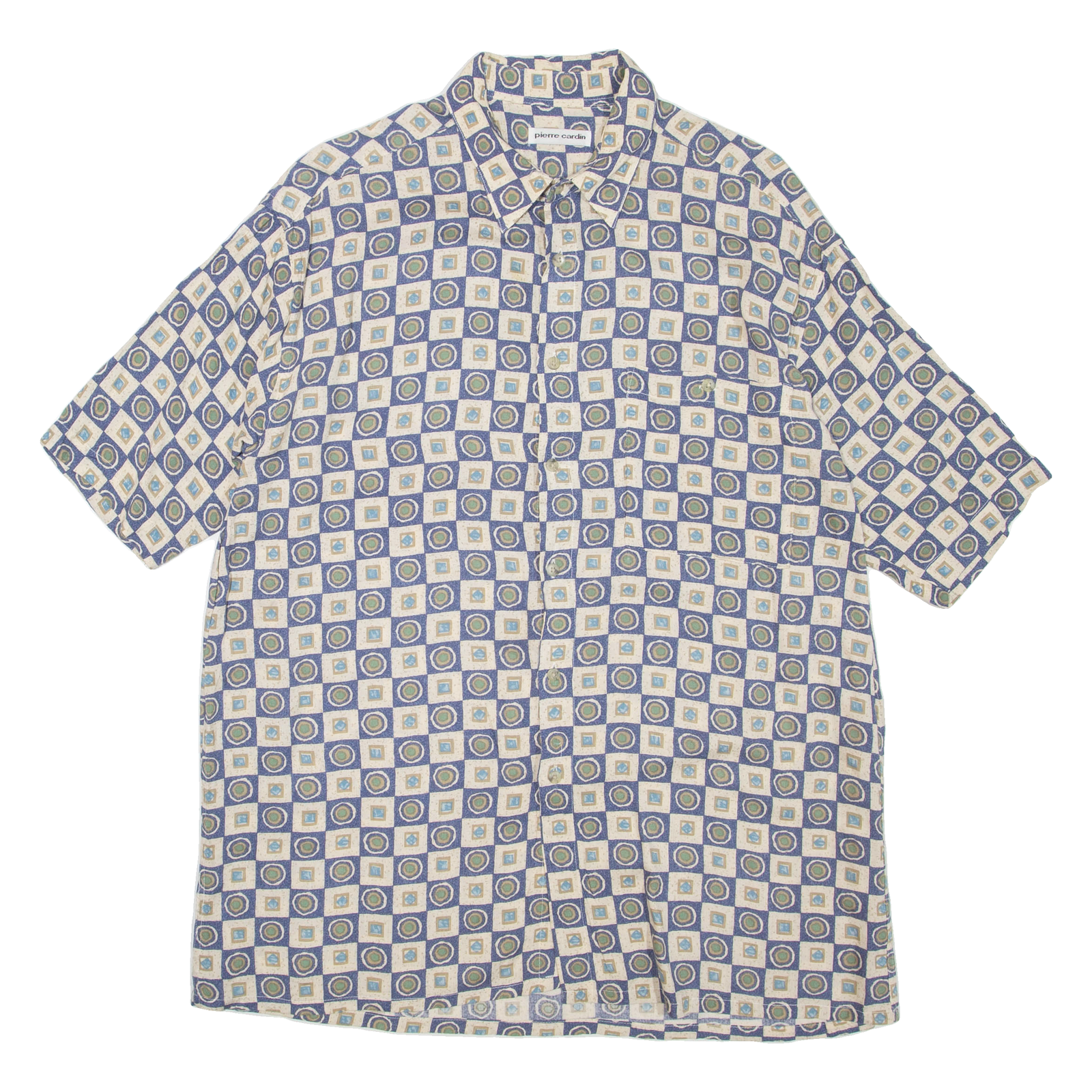 PIERRE CARDIN Mens Shirt Blue Spotted L Refurbished - N/A refurbished available on Cerqular