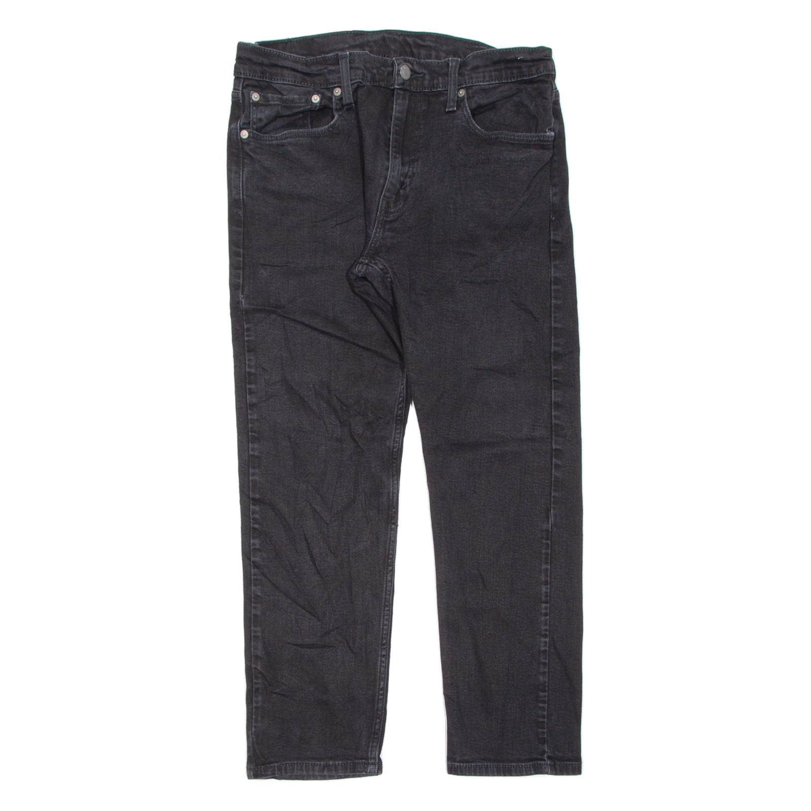 LEVI'S 502 Jeans Womens Black Regular Tapered W32 L26 Refurbished - N/A refurbished available on Cerqular