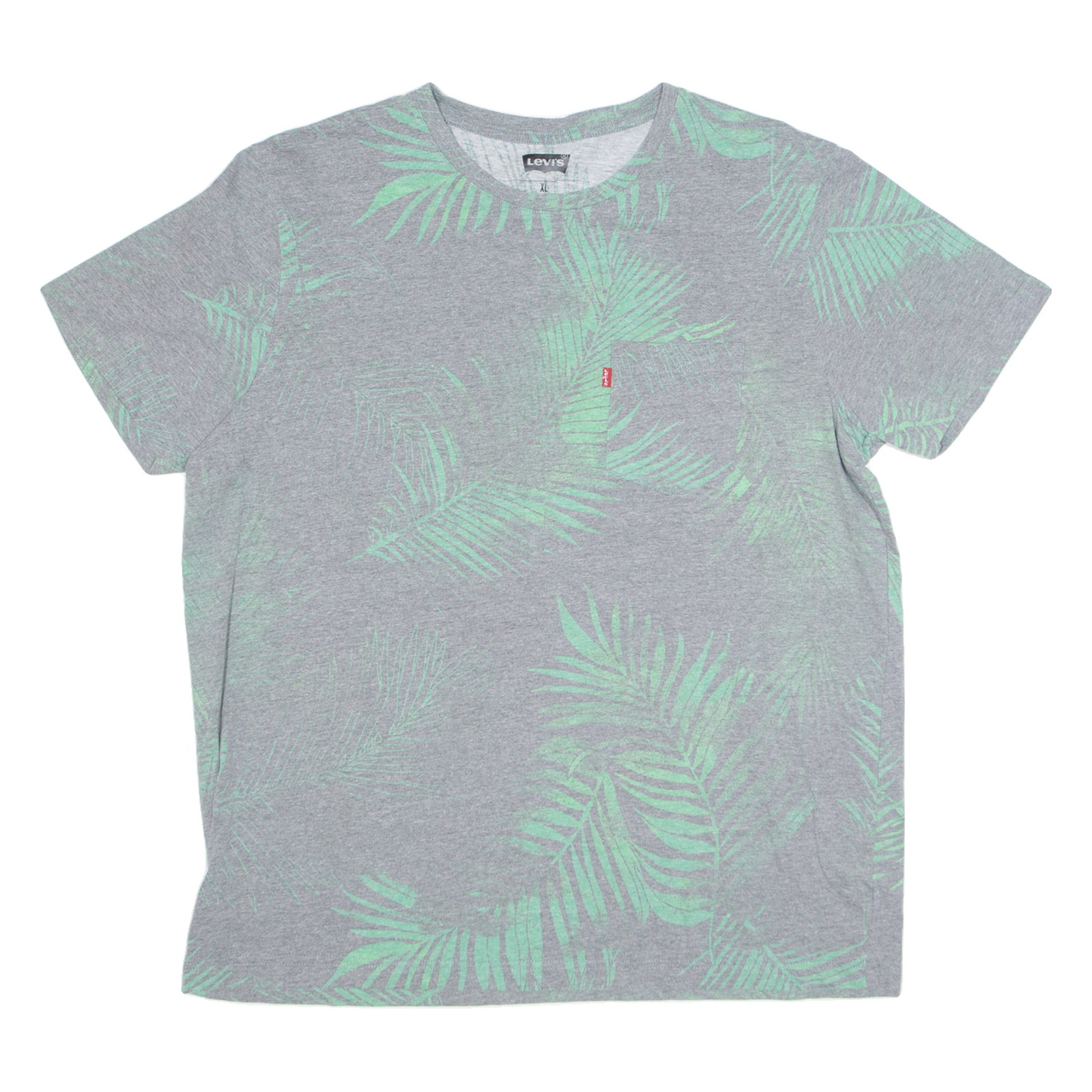 LEVI'S Tropical Print Mens T-Shirt Grey XL Refurbished - N/A refurbished available on Cerqular