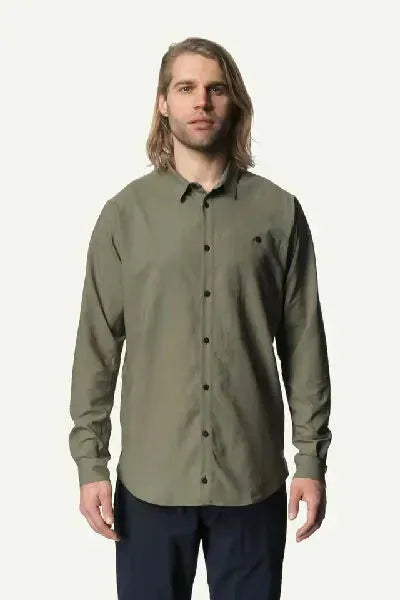 M's Longsleeve Shirt | Color: Sage Green | Size: L Refurbished - Houdini Sportswear refurbished available on Cerqular