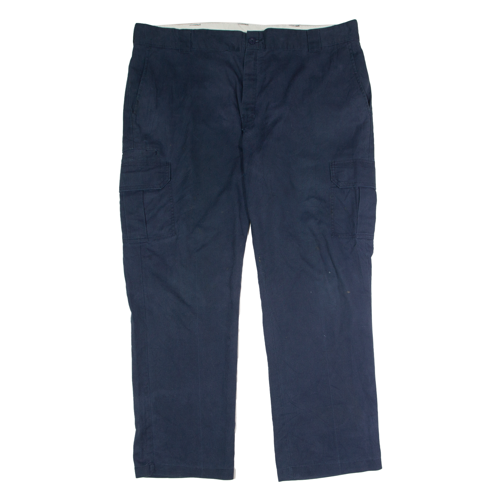 DICKIES Workwear Cargo Mens Trousers Blue Regular Straight W42 L32 Refurbished - N/A refurbished available on Cerqular
