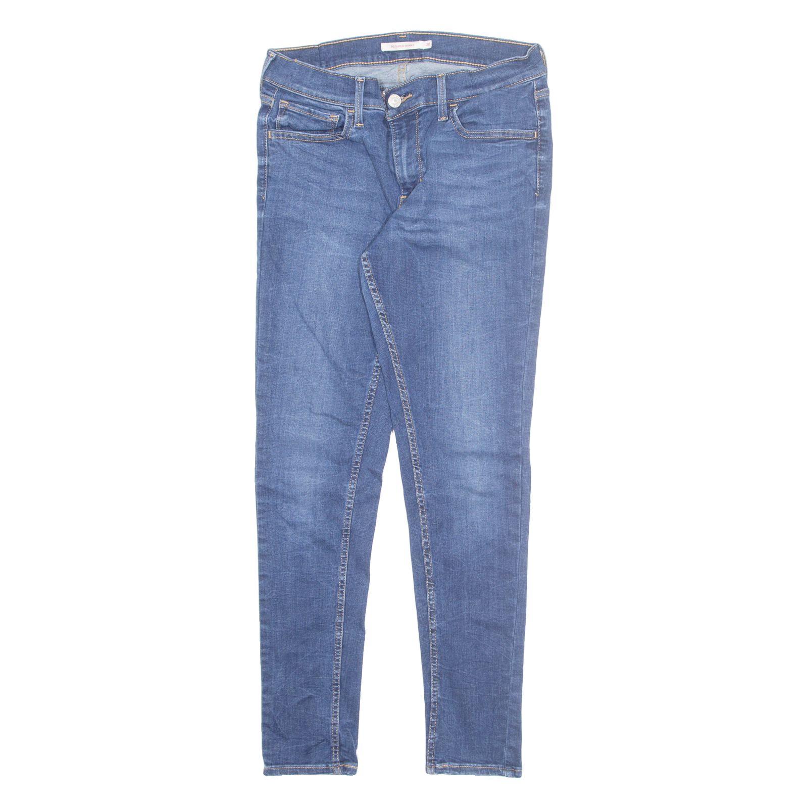 LEVI'S Womens Jeans Blue Slim Skinny W30 L28 Refurbished - N/A refurbished available on Cerqular