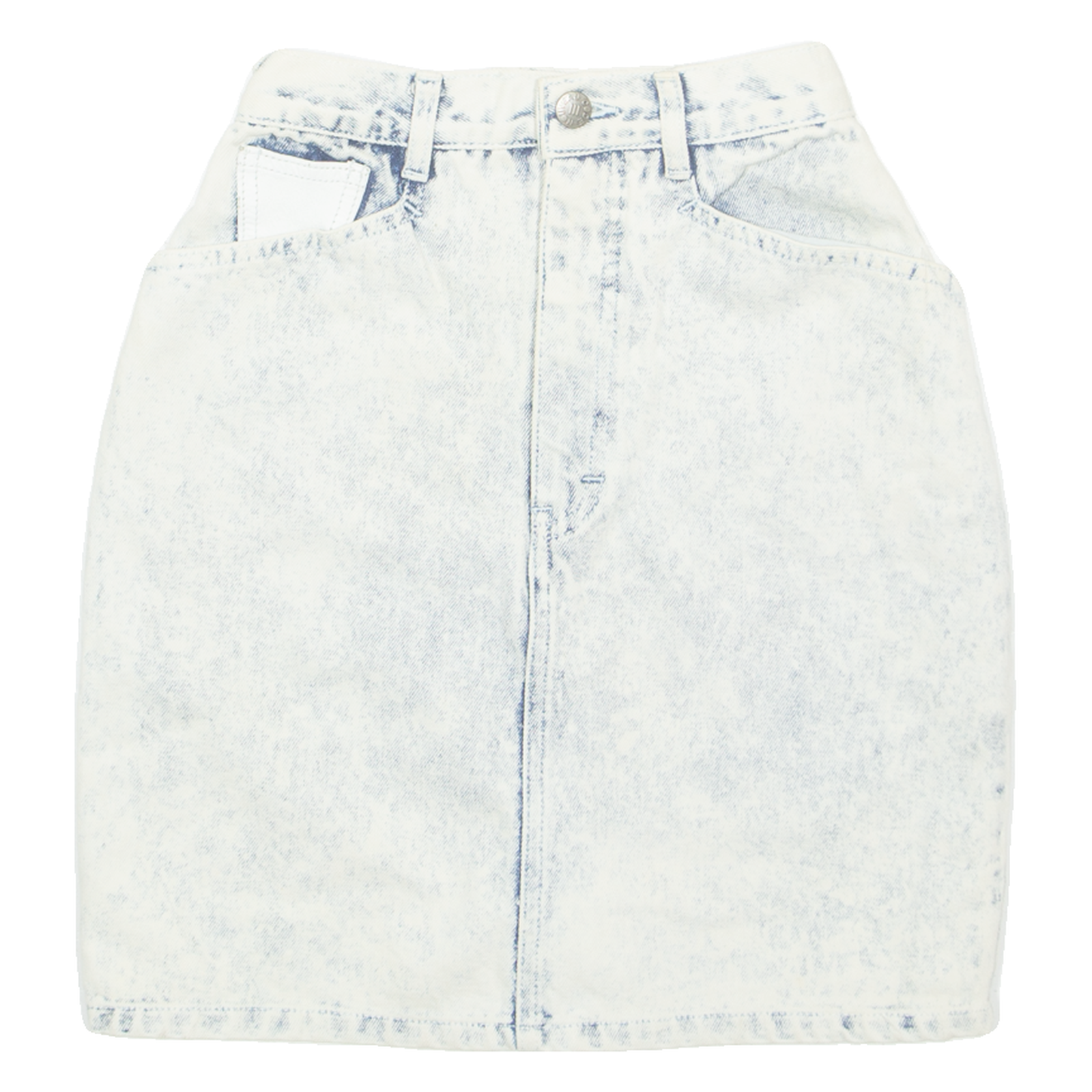 CODE NOUVEAU Womens Straight Skirt Blue Knee Length Denim XXS Refurbished - N/A refurbished available on Cerqular