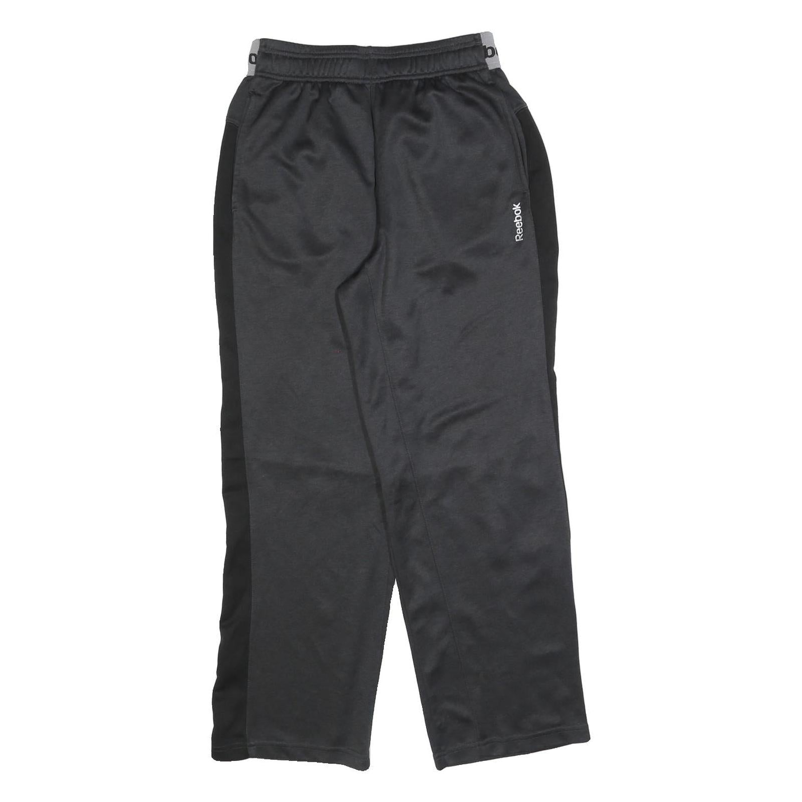 REEBOK Womens Joggers Black & Grey Slim Tapered Size S W26 L28 Sportswear Refurbished - N/A refurbished available on Cerqular
