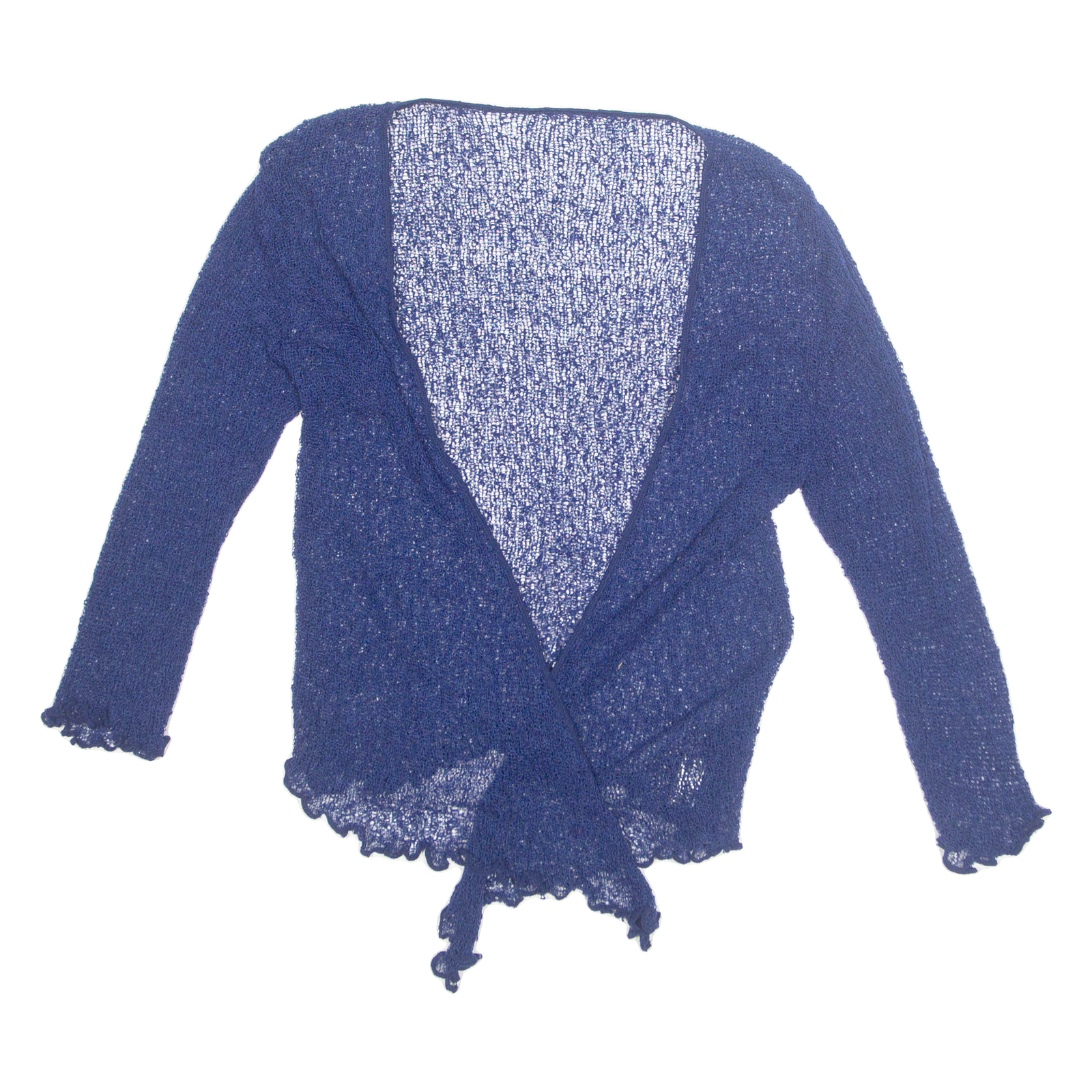 LA BOUM Womens Wrap Top Blue V-Neck 3/4 Sleeve Viscose S Refurbished - N/A refurbished available on Cerqular