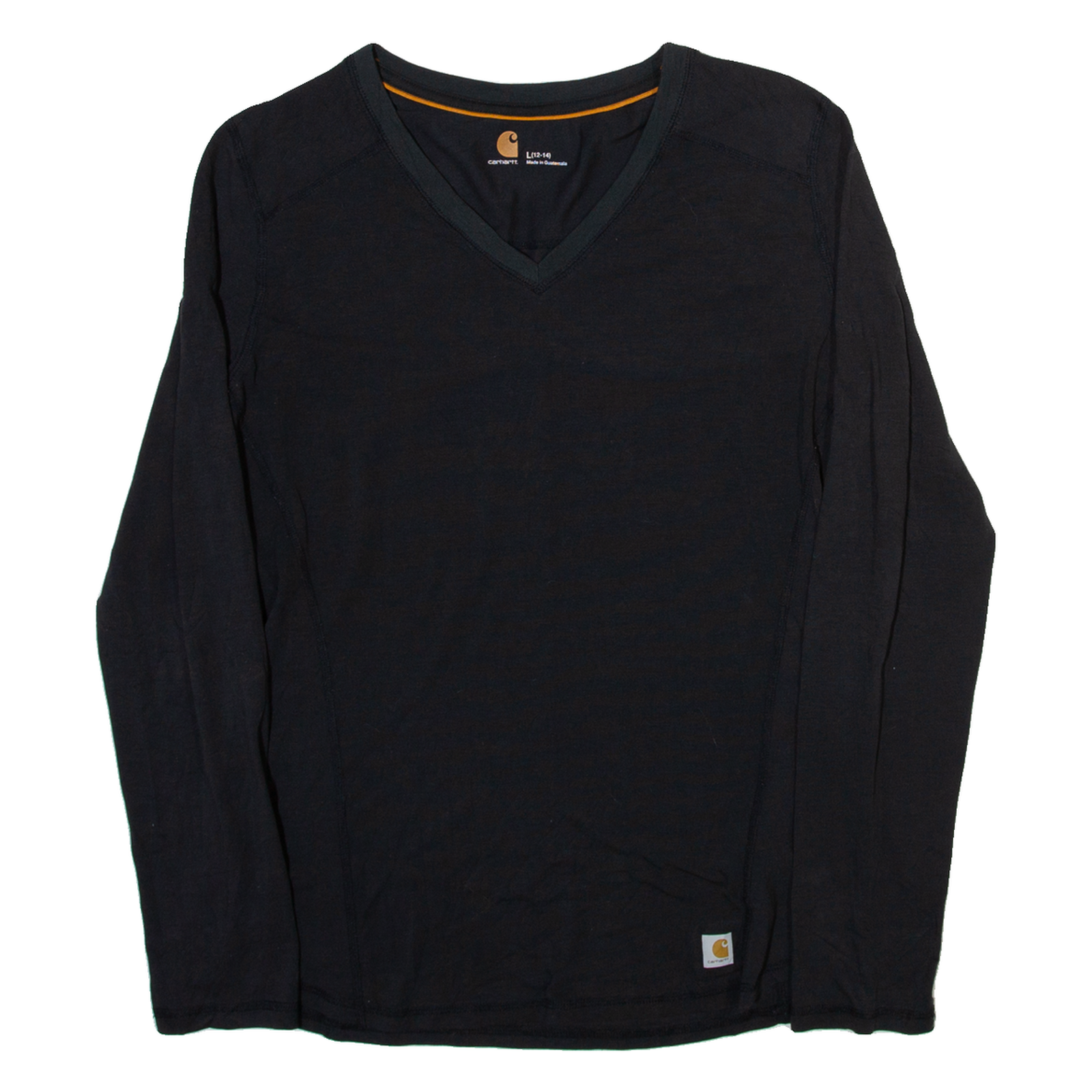 Buy CARHARTT Womens T-Shirt Black Long Sleeve V-Neck L Refurbished - $36.39 CARHARTT Womens T-Shirt Black Long Sleeve V-Neck L Refurbished - N/A refurbished available on Cerqular