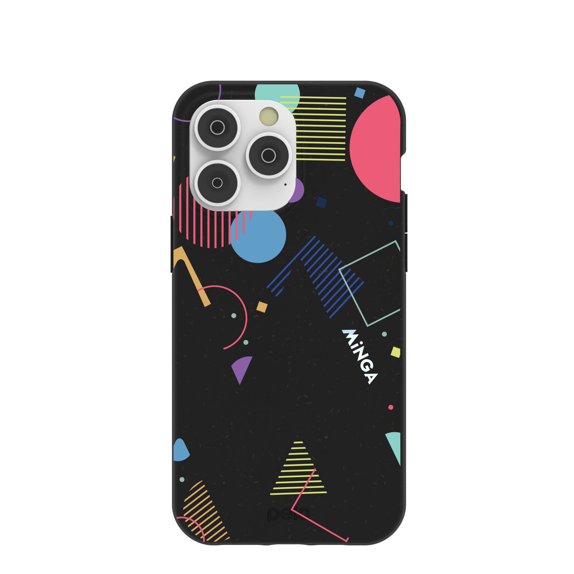 Black Minga Party iPhone 14 Pro Max Case Refurbished - Pela Case refurbished available on Cerqular
