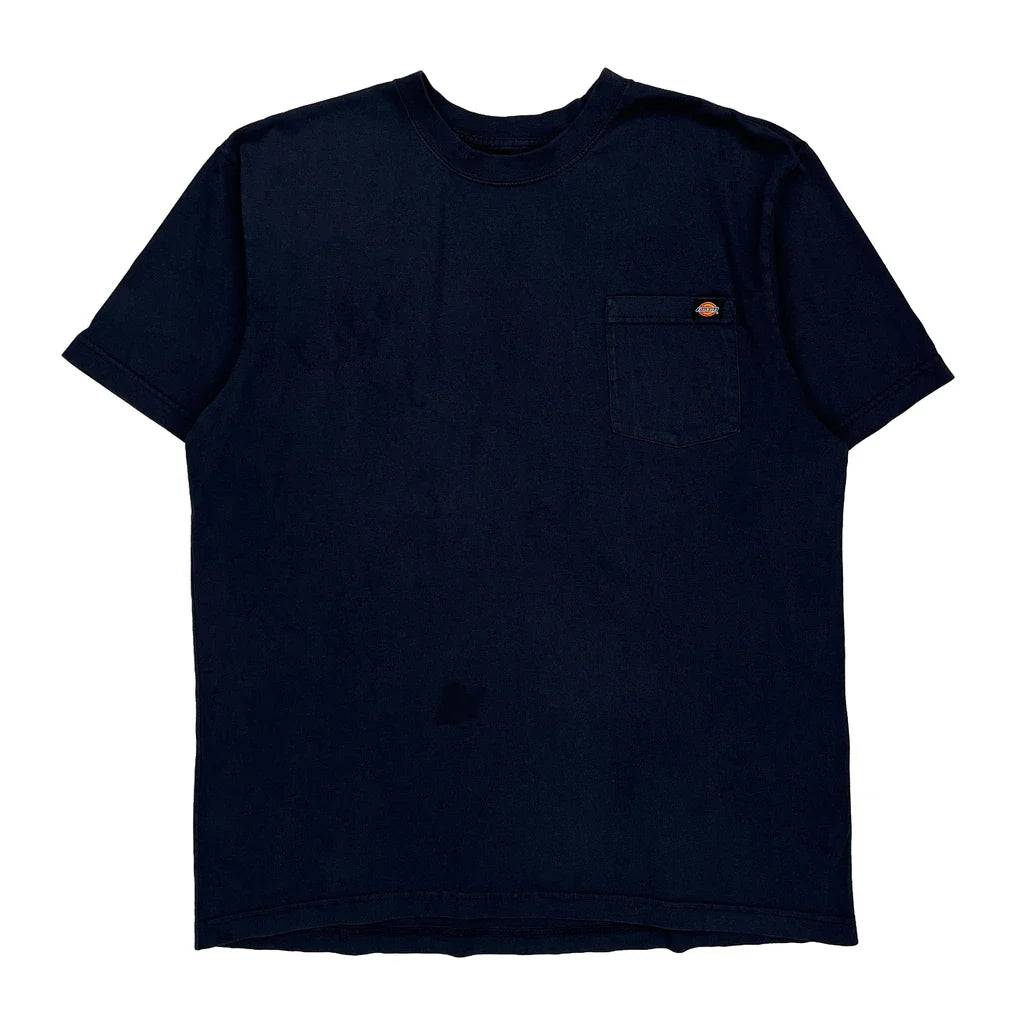 Dickies T-Shirt - XL Navy Cotton Refurbished - Thrifted (note: this is a term often used to describe second- refurbished available on Cerqular