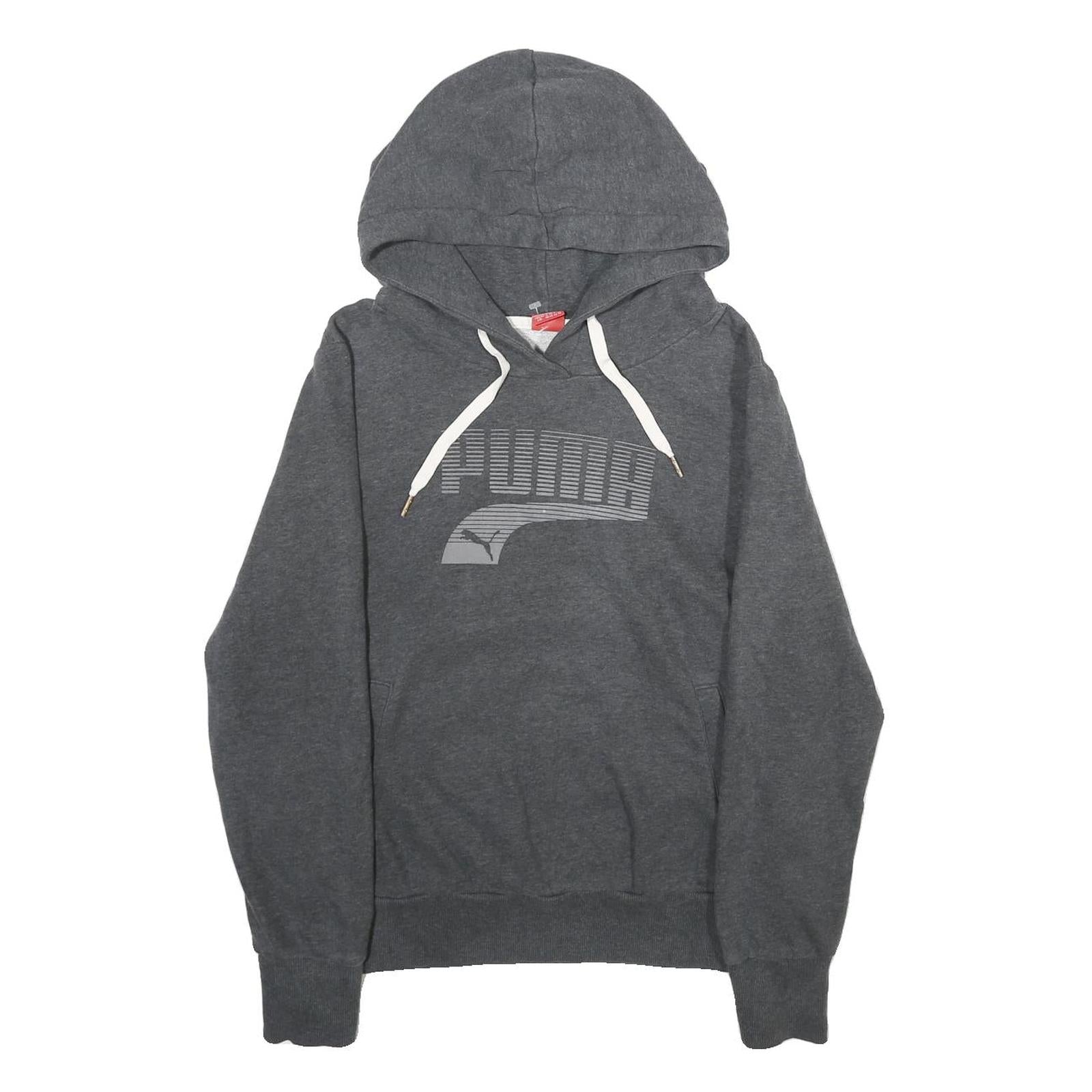 PUMA Womens Grey Hoodie UK 14 Cotton Blend Pullover Hooded Sweatshirt Refurbished - N/A refurbished available on Cerqular