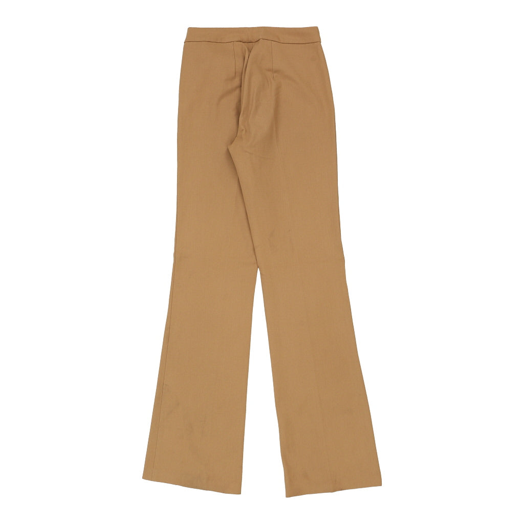 Arusha Flared Trousers - Small Beige Polyester Blend Refurbished - Thrifted (note: this is a term often used to describe second- refurbished available on Cerqular