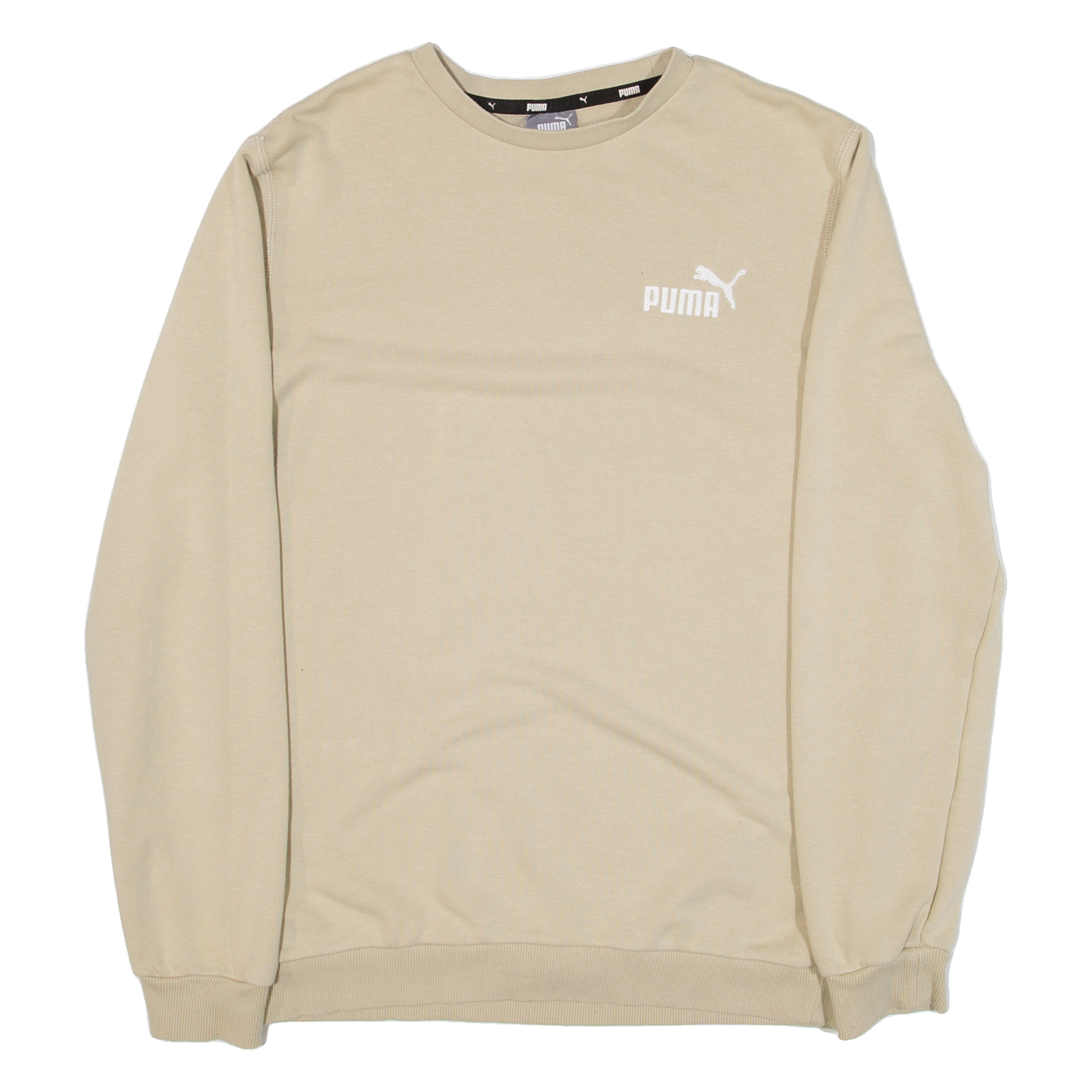 PUMA Mens Sweatshirt Beige S Refurbished - N/A refurbished available on Cerqular
