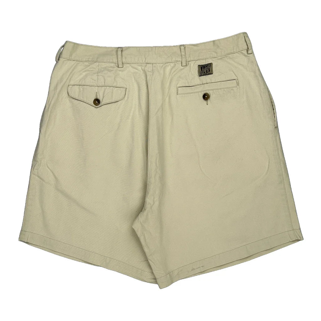 Gant Chino Shorts - 33W 7L Beige Cotton Refurbished - Thrifted (note: this is a term often used to describe second- refurbished available on Cerqular