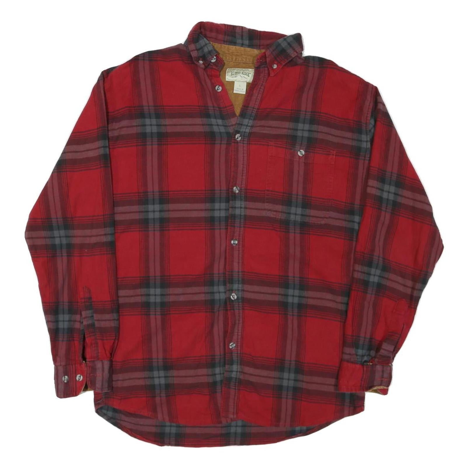 Buy RUSTIC RIDGE Mens Red & Grey Plaid Cotton Blend Shirt L Casual Classic Long Refurbished - $32.49 RUSTIC RIDGE Mens Red & Grey Plaid Cotton Blend Shirt L Casual Classic Long Refurbished - N/A refurbished available on Cerqular