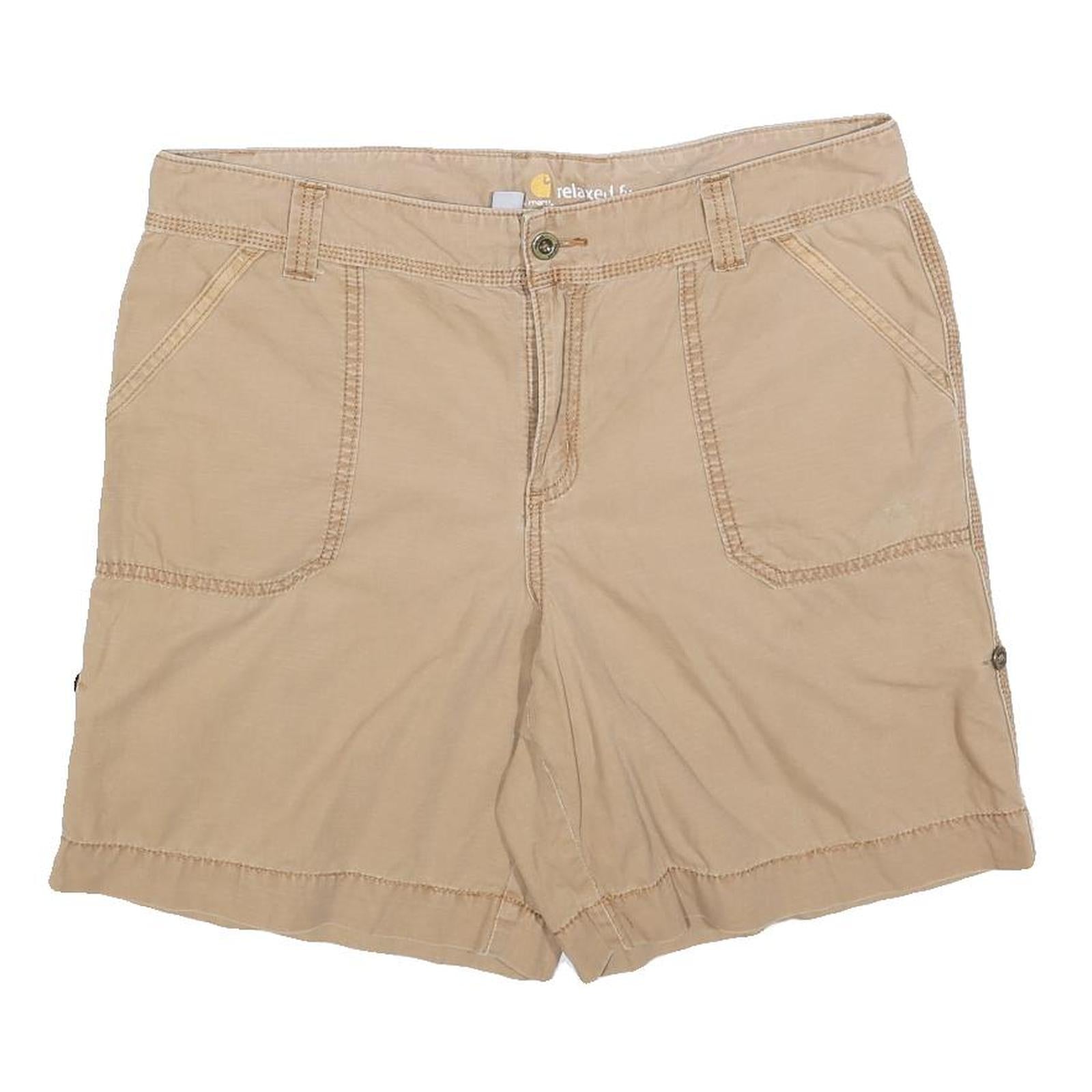 CARHARTT Womens Shorts Beige Casual Relaxed Fit L W36 Cotton Blend Refurbished - N/A refurbished available on Cerqular