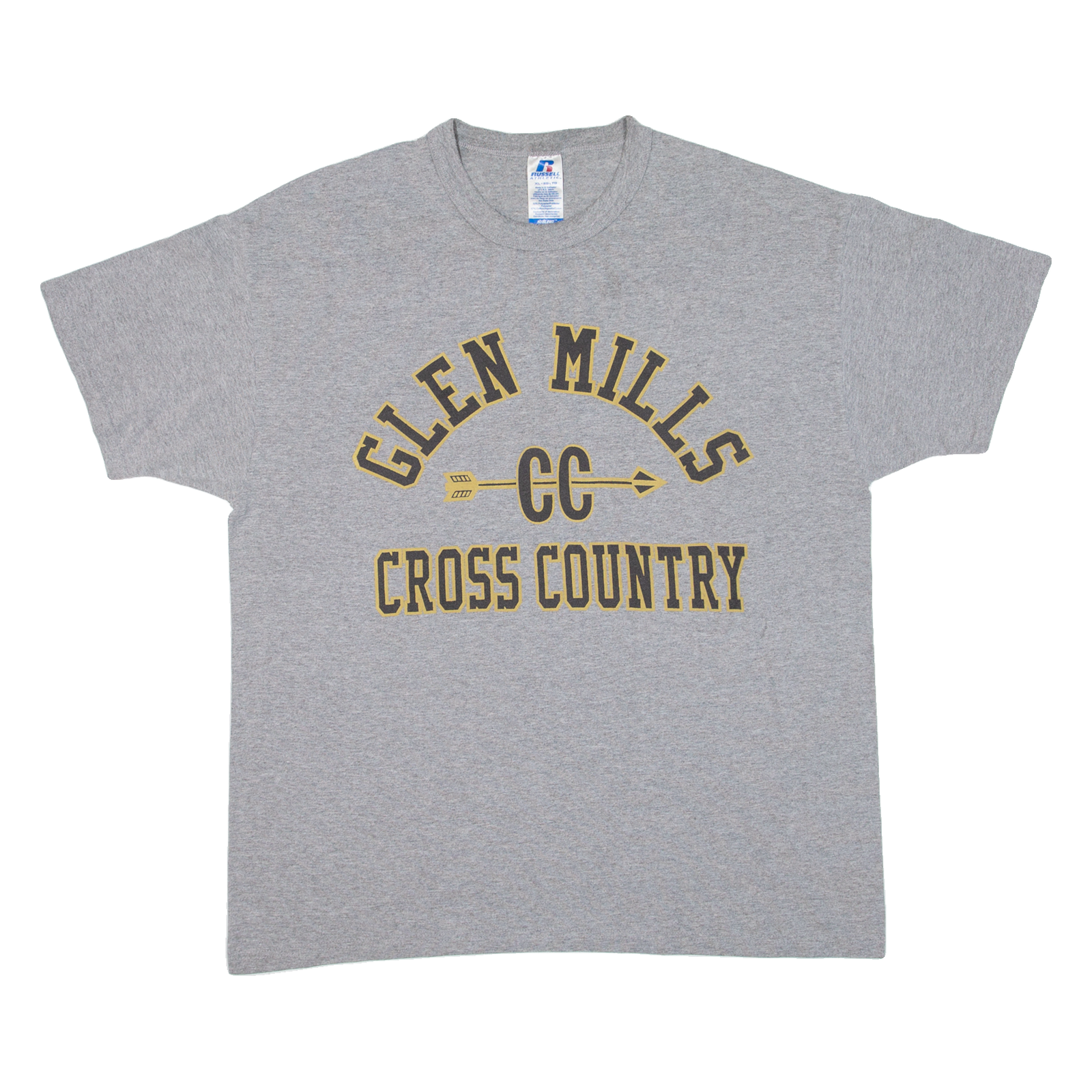 RUSSELL ATHLETIC Glen Mills Cross Country Mens T-Shirt Grey USA XL Refurbished - N/A refurbished available on Cerqular